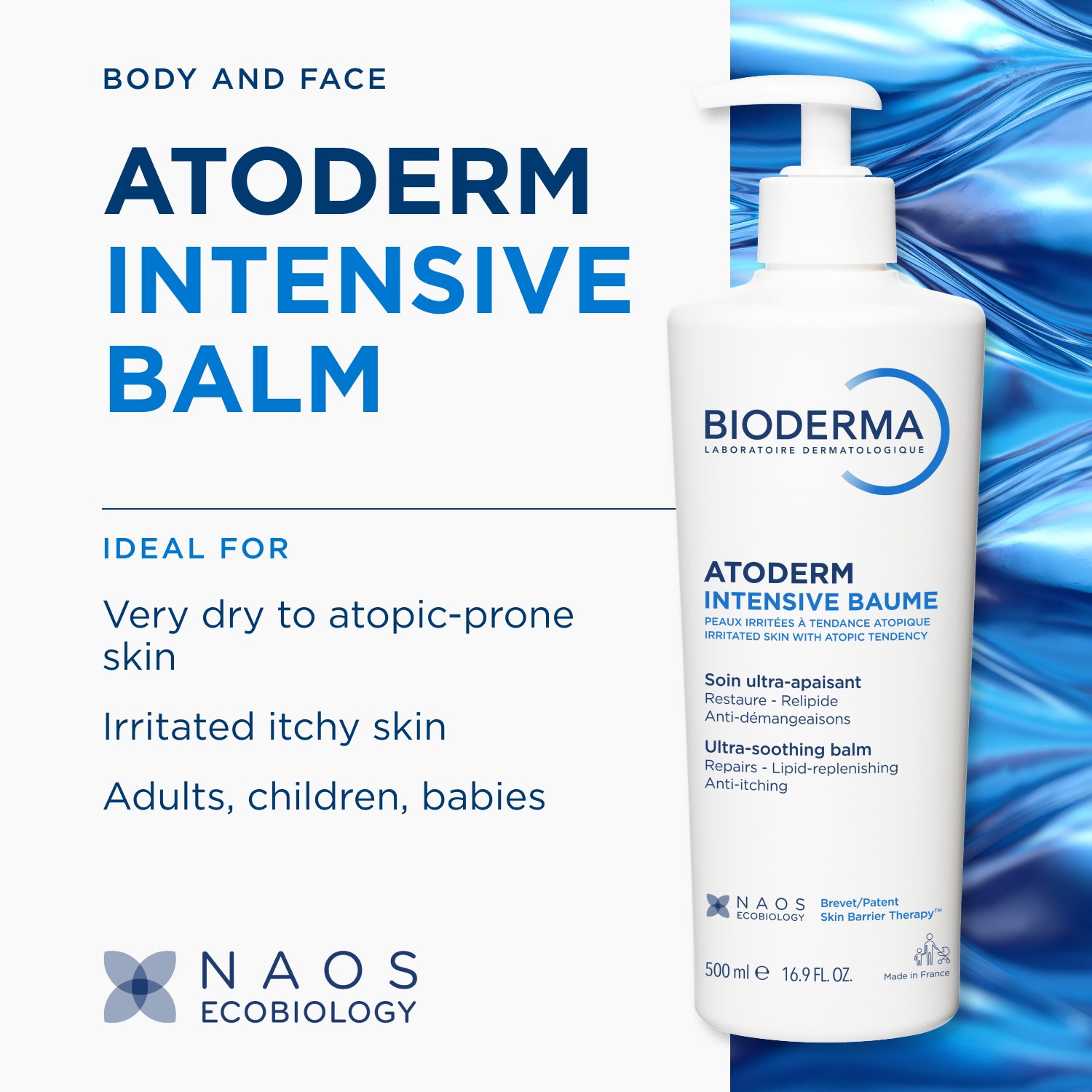 Bioderma Atoderm Intensive Baume Ultra-Soothing Balm 500ml