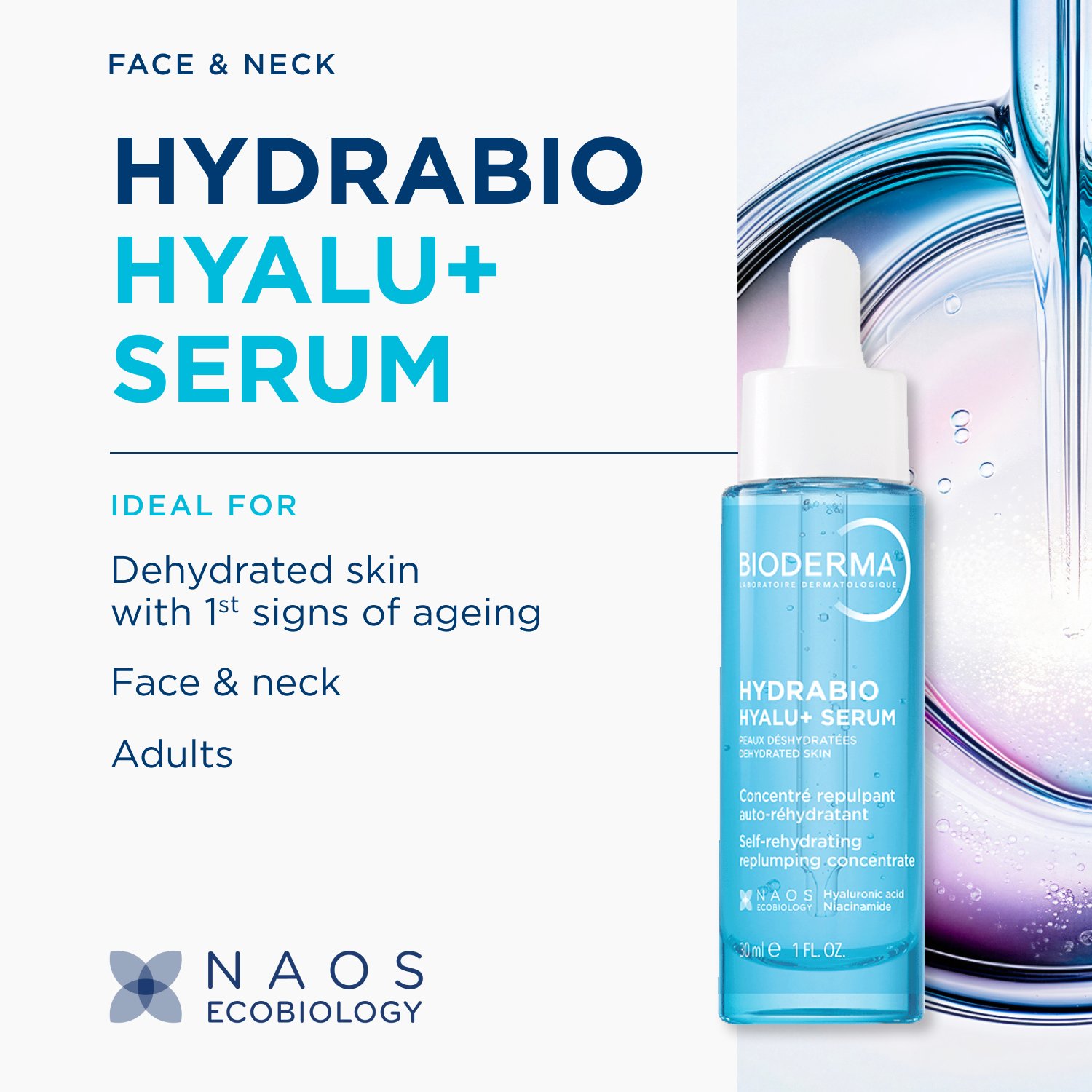 Bioderma Hydrabio Hyalu+ Sérum Concentrado Rehidratante y Rellenador 30ml