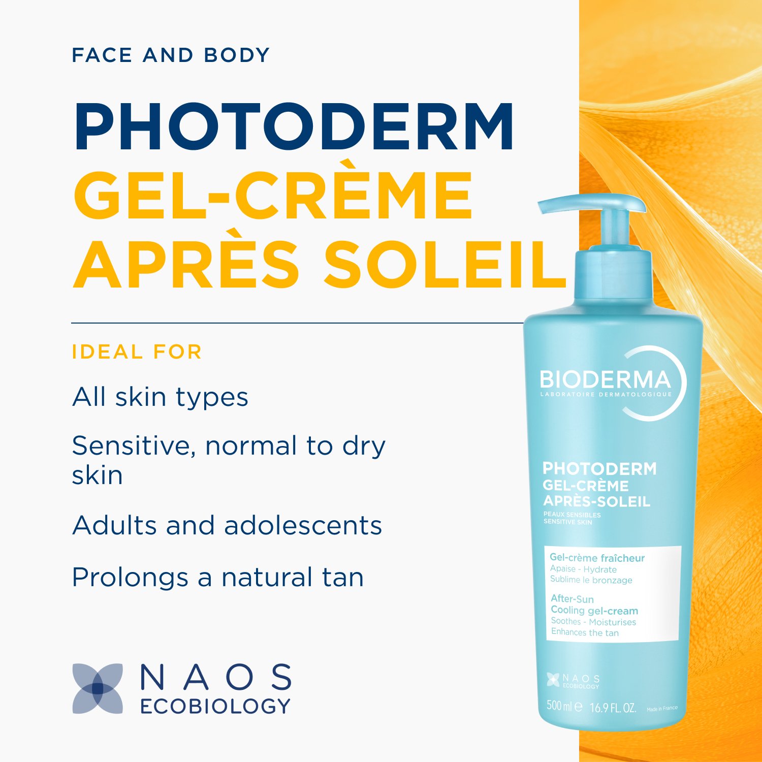 Bioderma Photoderm Gel-crème rafraîchissant après-soleil 500 ml