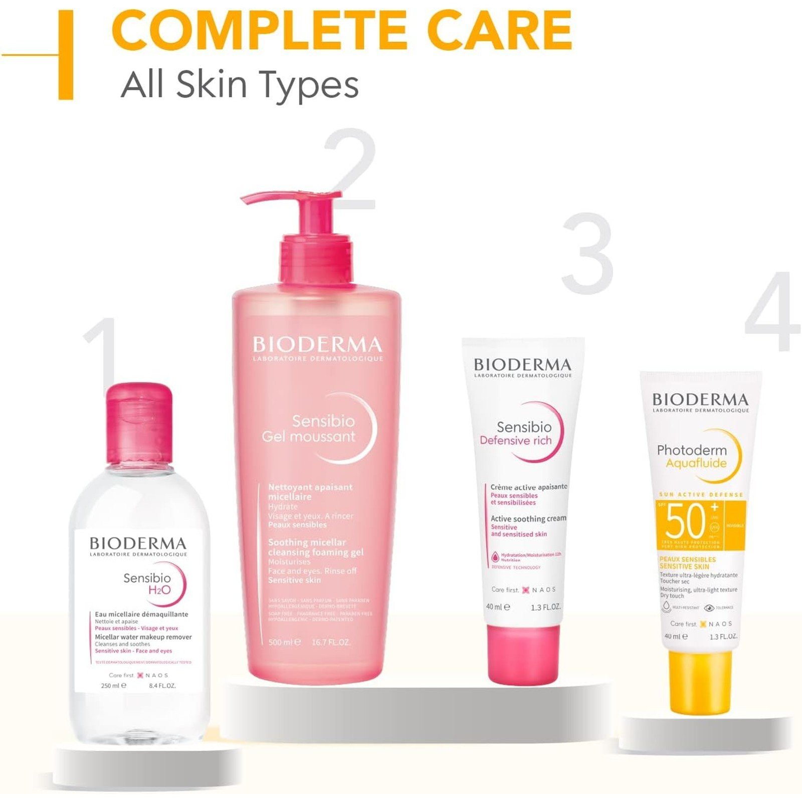Bioderma Photoderm Aquafluide Invisible Sensitive Skin SPF50+ Sunscreen 40ml