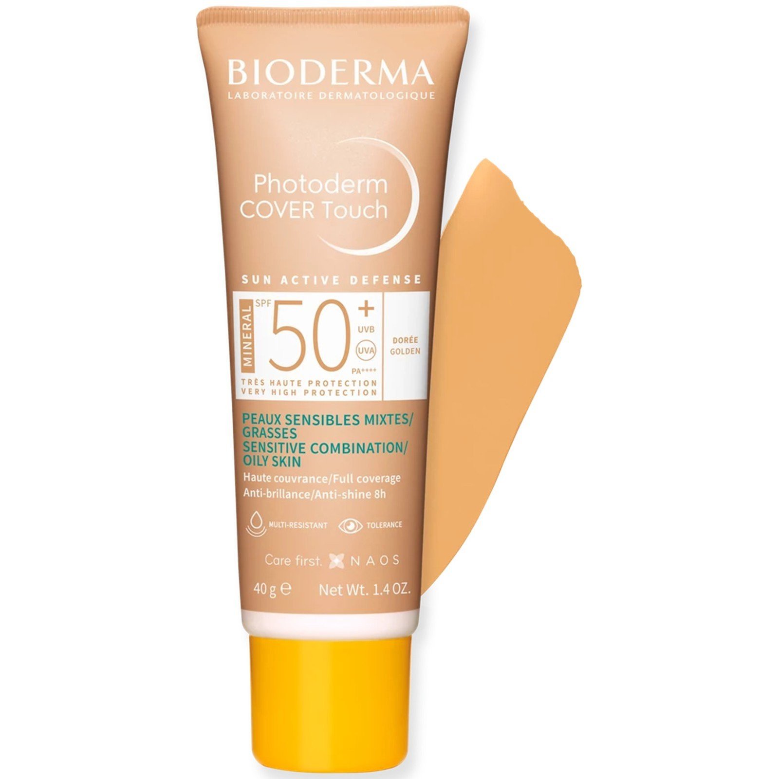 Bioderma Photoderm Cover Touch Mineral SPF50+ Protector Solar Golden 40g