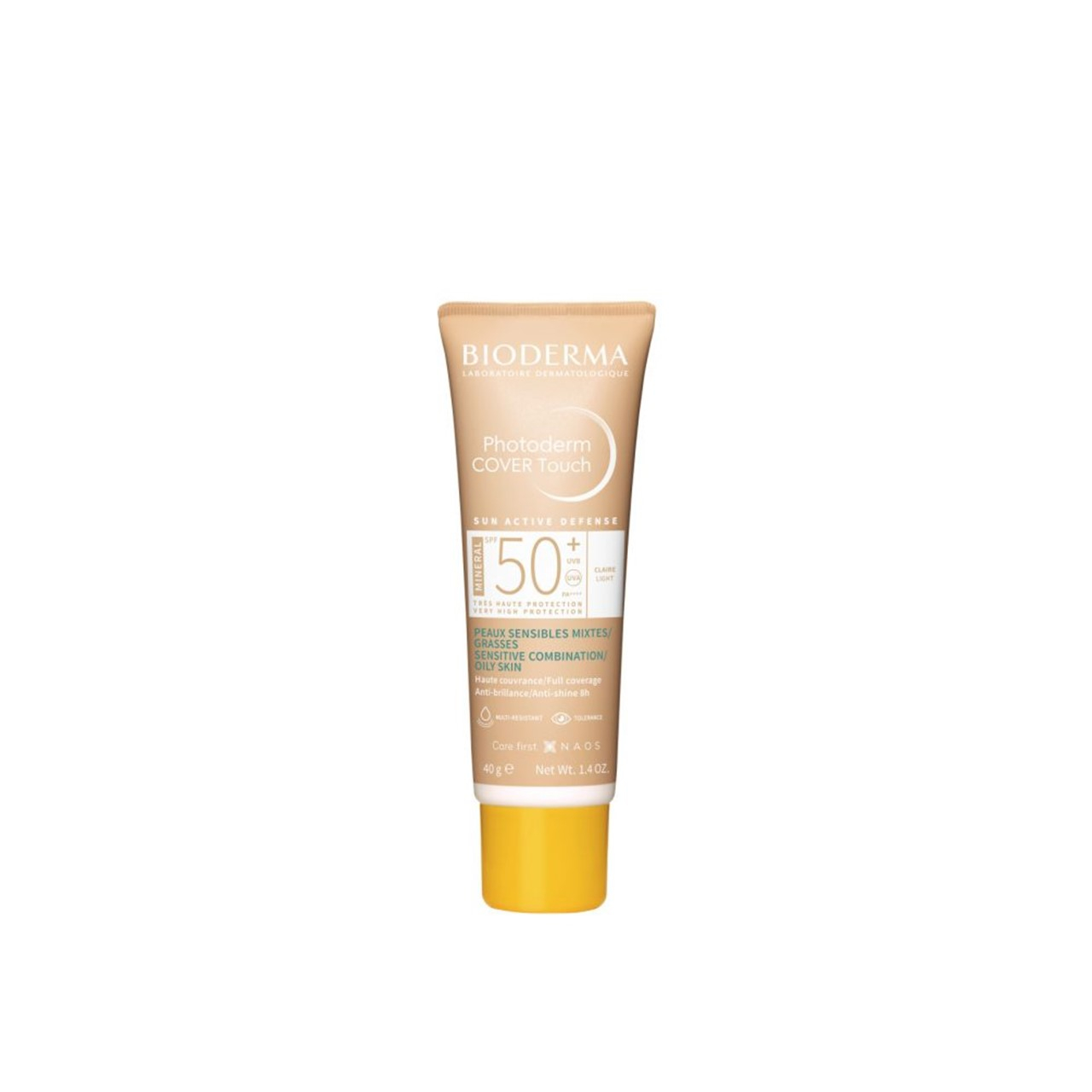 Bioderma Photoderm Cover Touch Mineral SPF50+ Sunscreen Light 40g