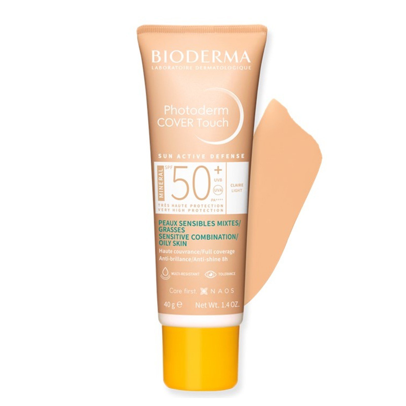 Bioderma Photoderm Cover Touch Mineral SPF50+ Sunscreen Light 40g