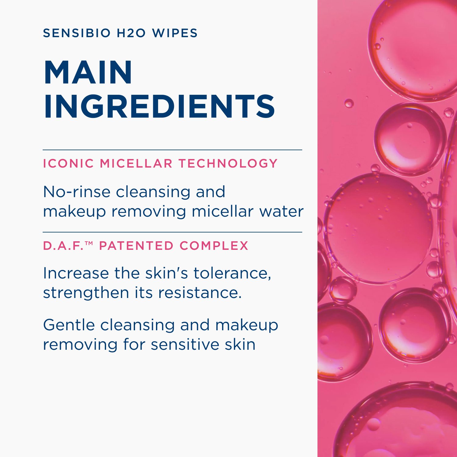Bioderma Sensibio H2O Micellar Water Makeup Remover Wipes x25