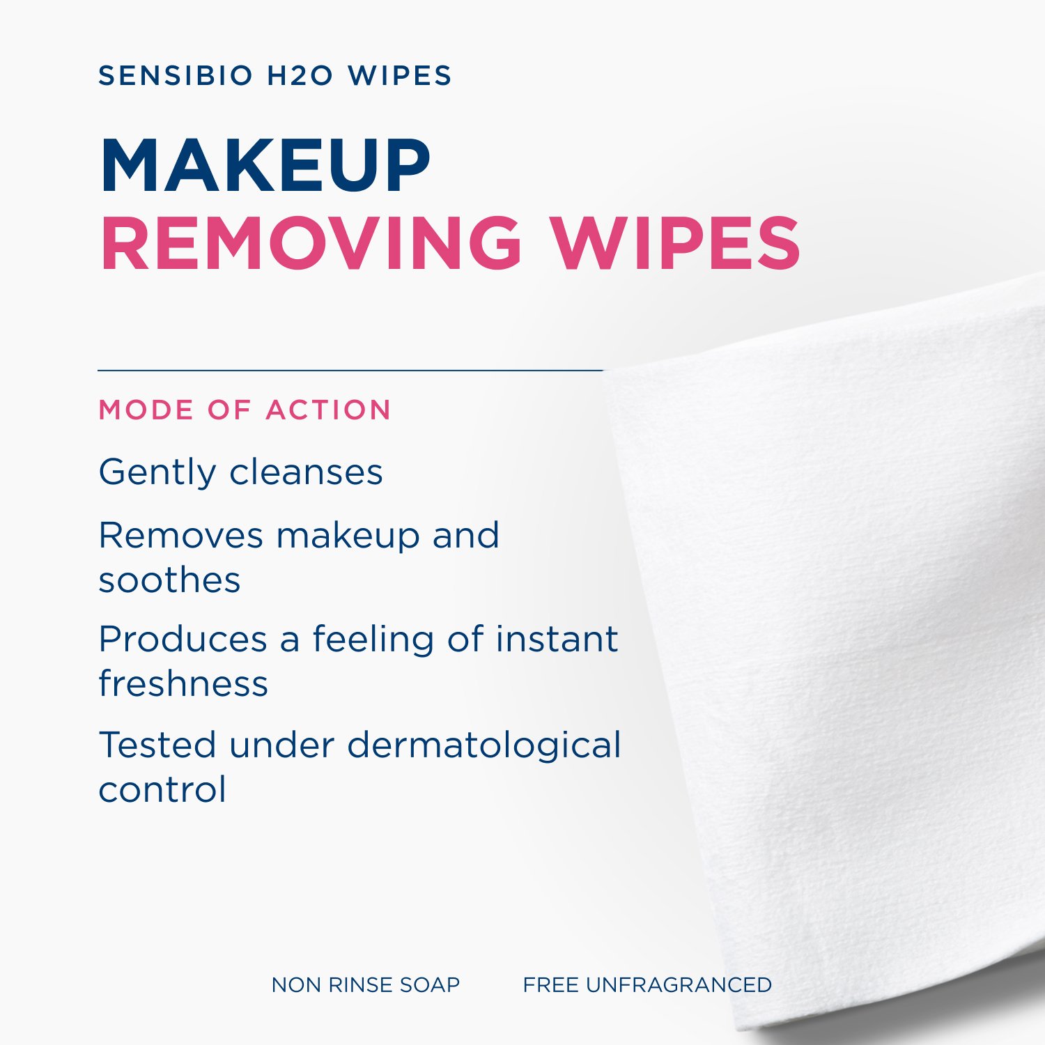 Bioderma Sensibio H2O Micellar Water Makeup Remover Wipes x25