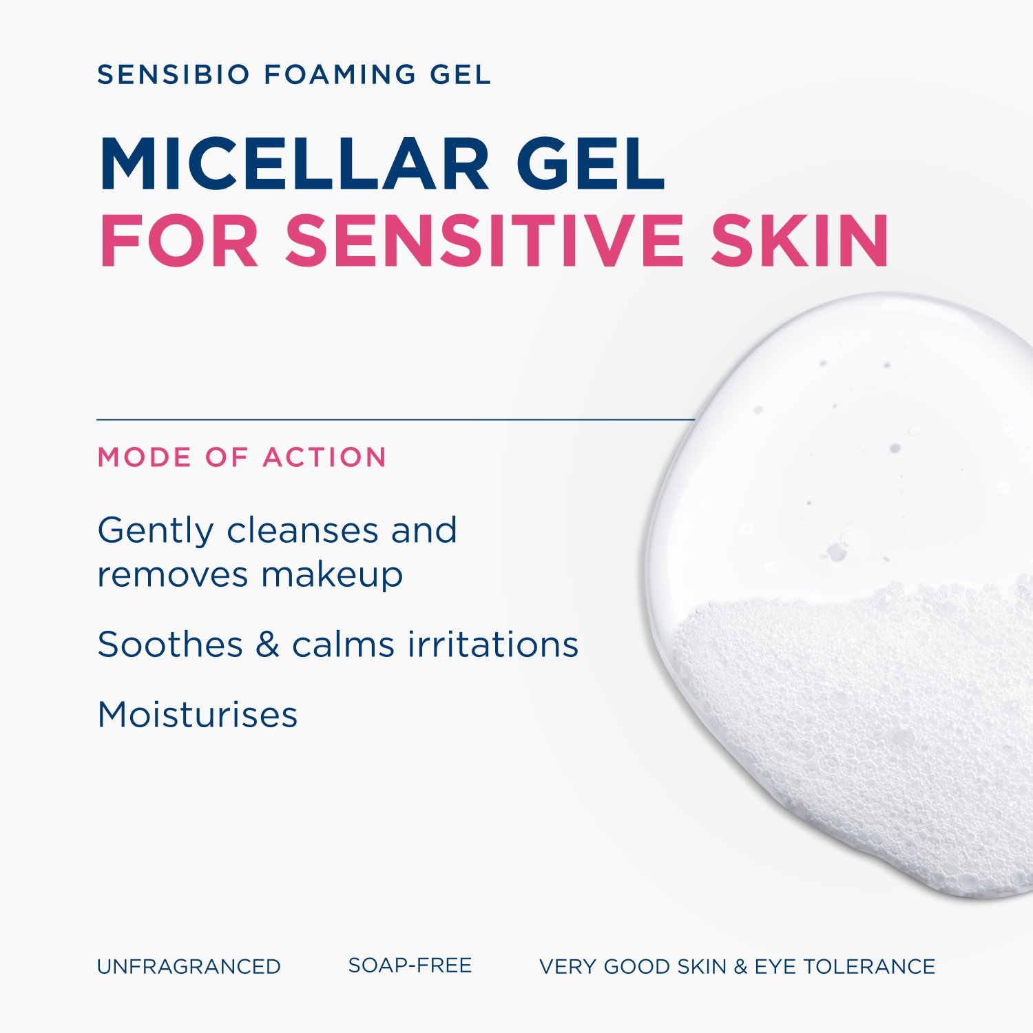 Bioderma Sensibio Soothing Micellar Cleansing Foaming Gel Sensitive Skin 100ml