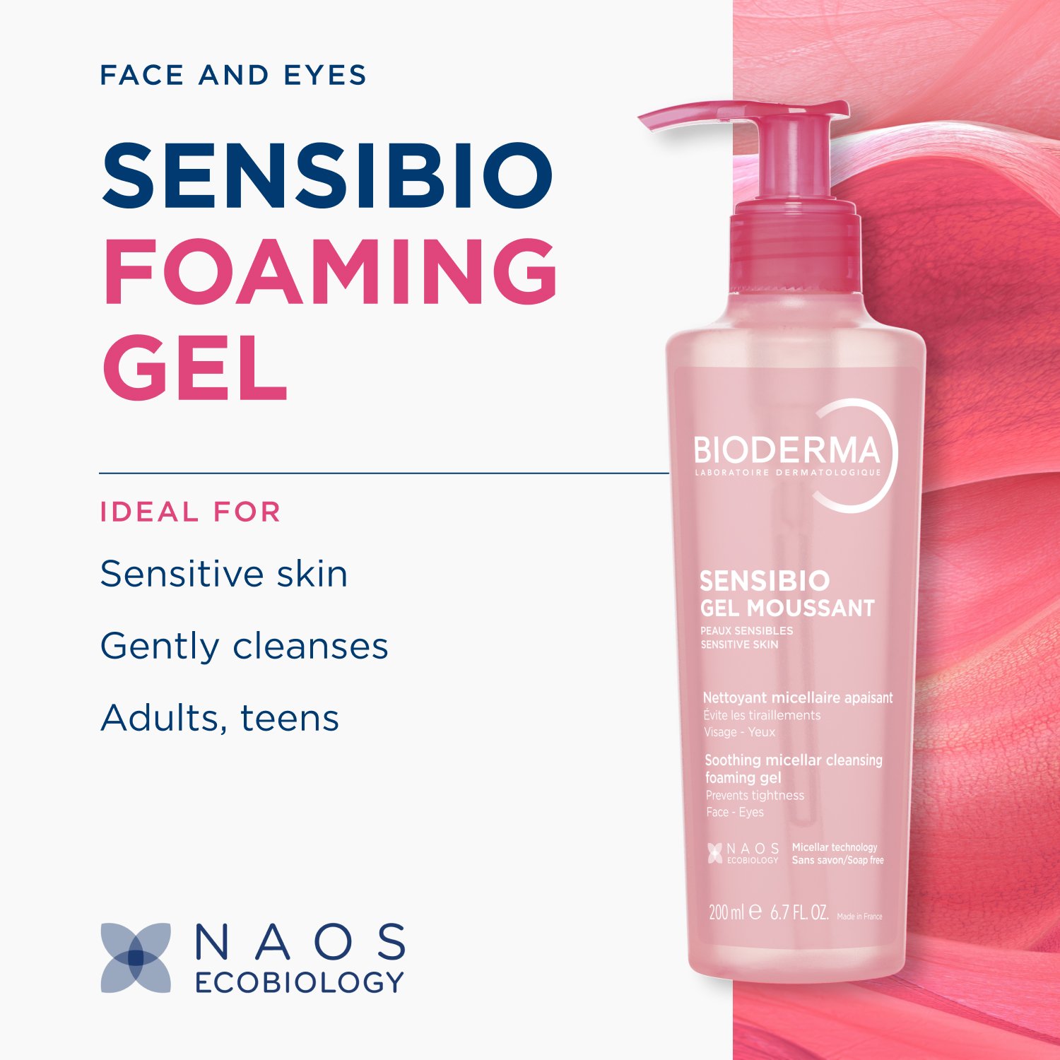 Bioderma Sensibio Soothing Micellar Cleansing Foaming Gel Sensitive Skin 200ml
