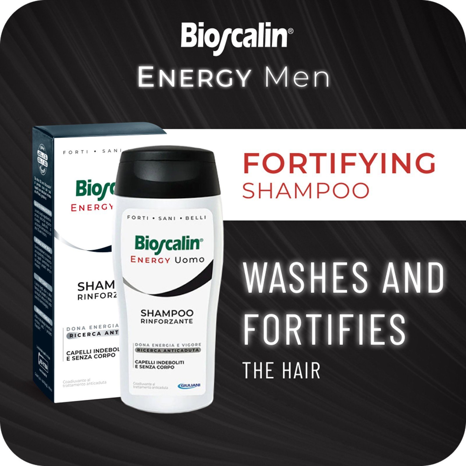 Bioscalin Energy Uomo Strengthening Shampoo 200ml