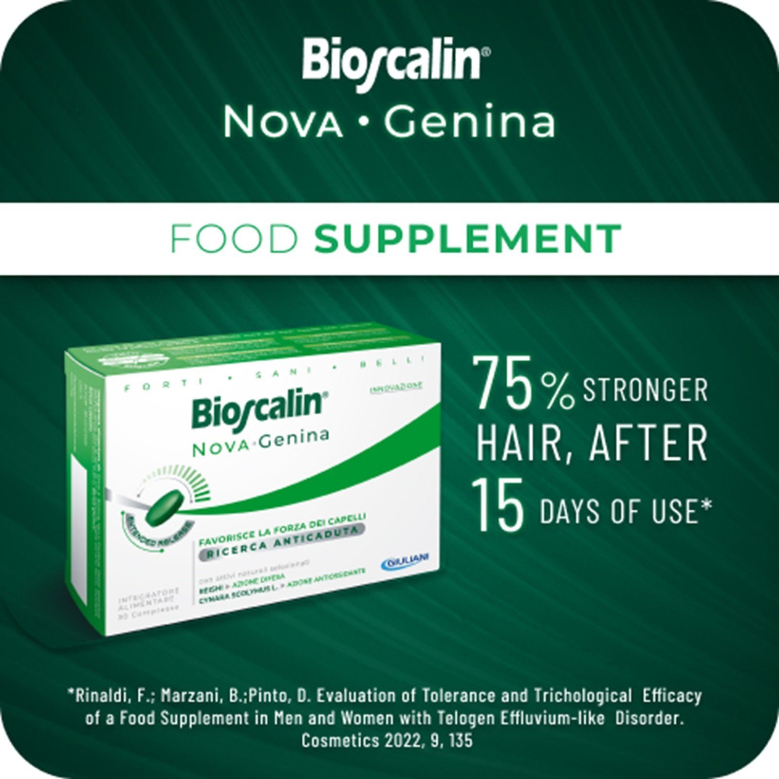 Bioscalin Nova Genina Hair Strengthening Tablets Hair Loss x30