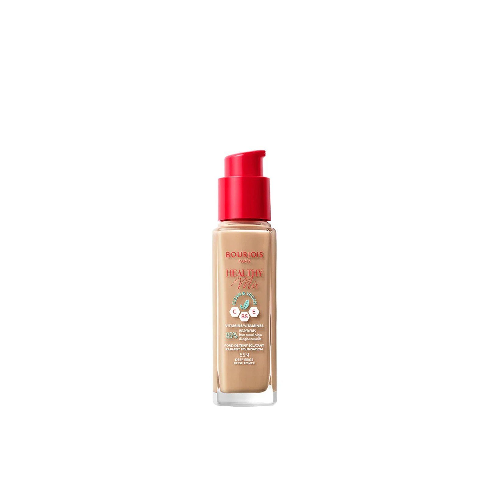 Bourjois Healthy Mix Radiant Foundation 55N Deep Beige 30ml