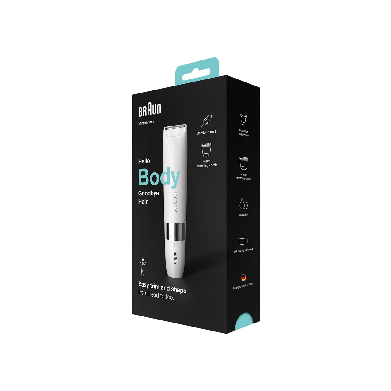 Braun Body Mini Hårfjerner BS1000 Wet & Dry