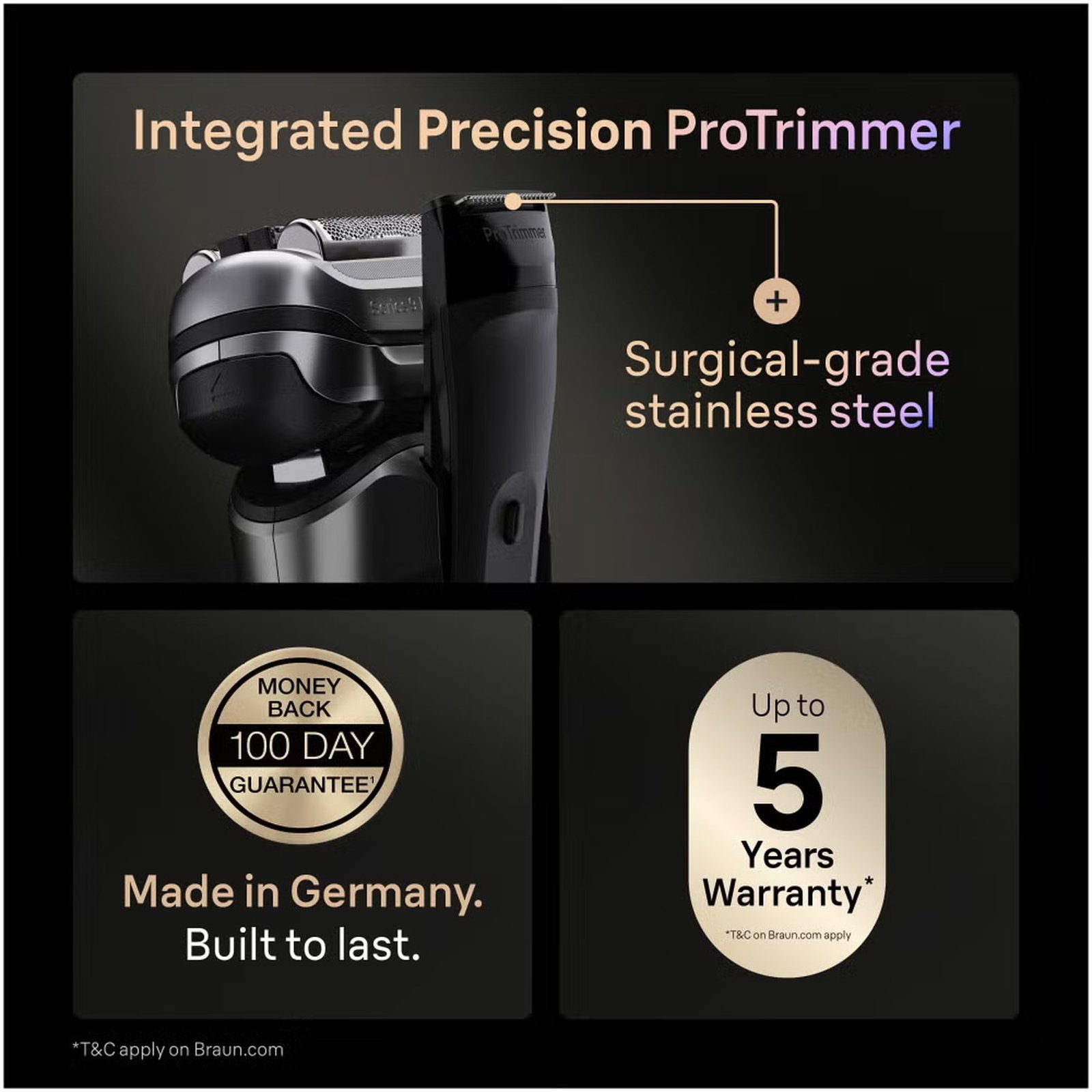 Braun Series 9 PRO+ Electric Shaver 9667cc