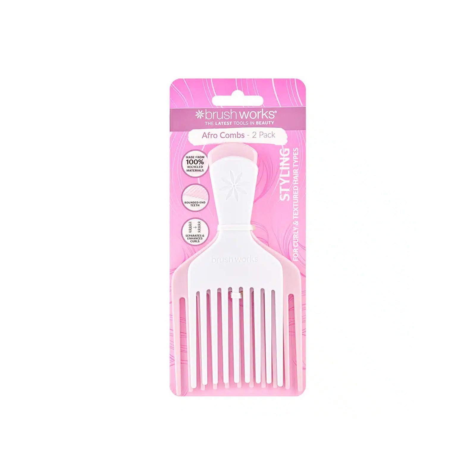 Brushworks Afro-Kämme (2er-Pack)