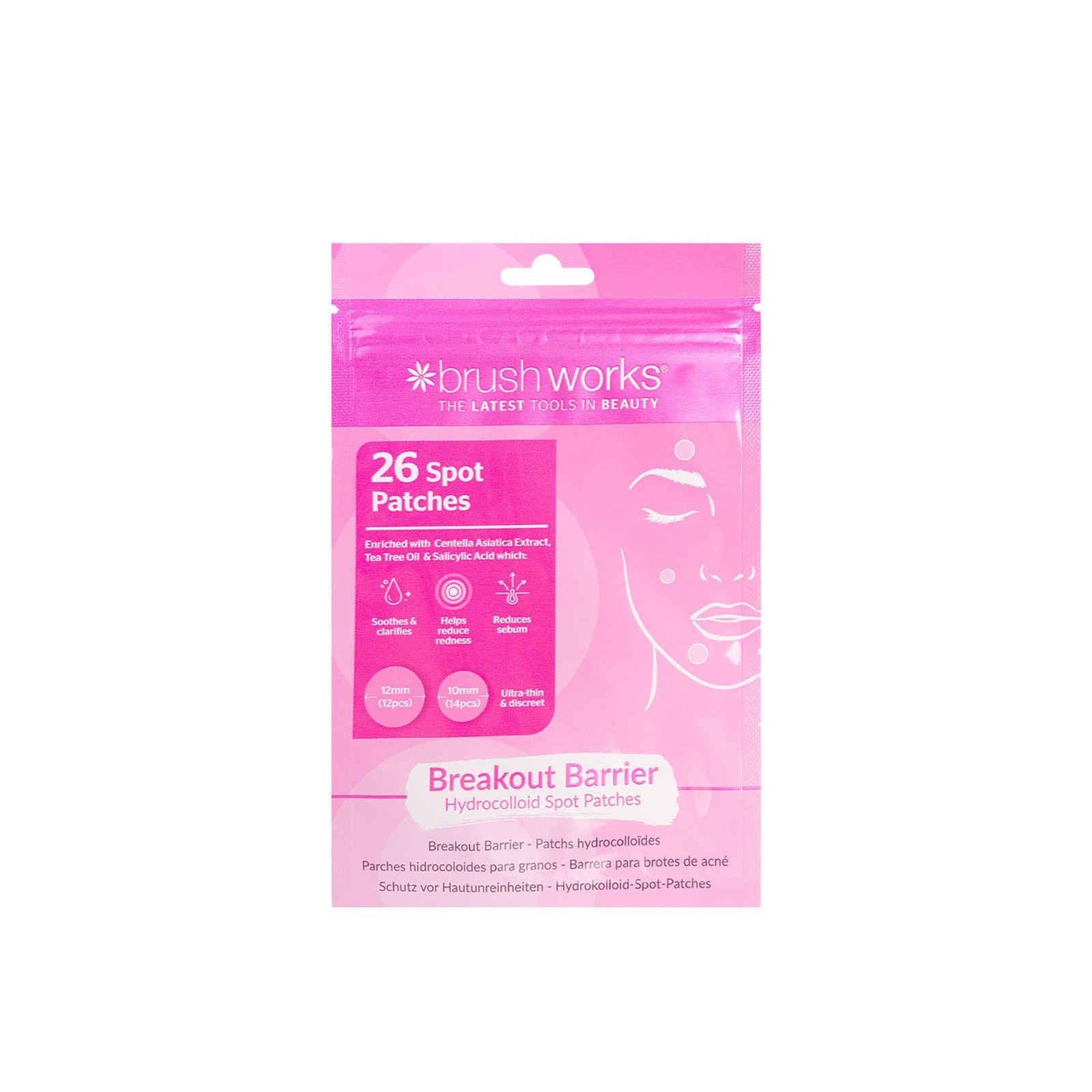 Brushworks Breakout Barrier Hydrocolloid Spot Patches x26