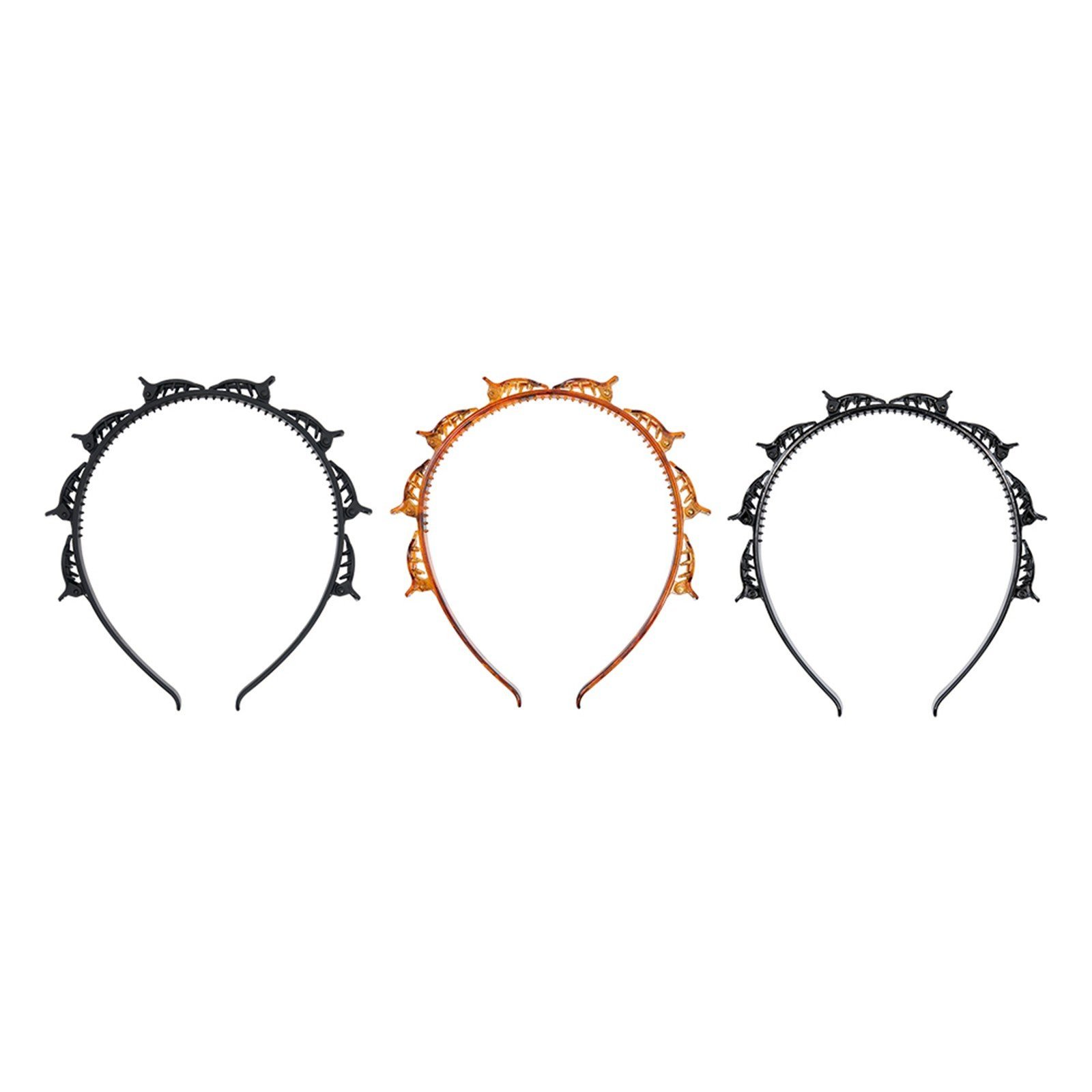 Brushworks Diademas con Pinza de Mariposa x3