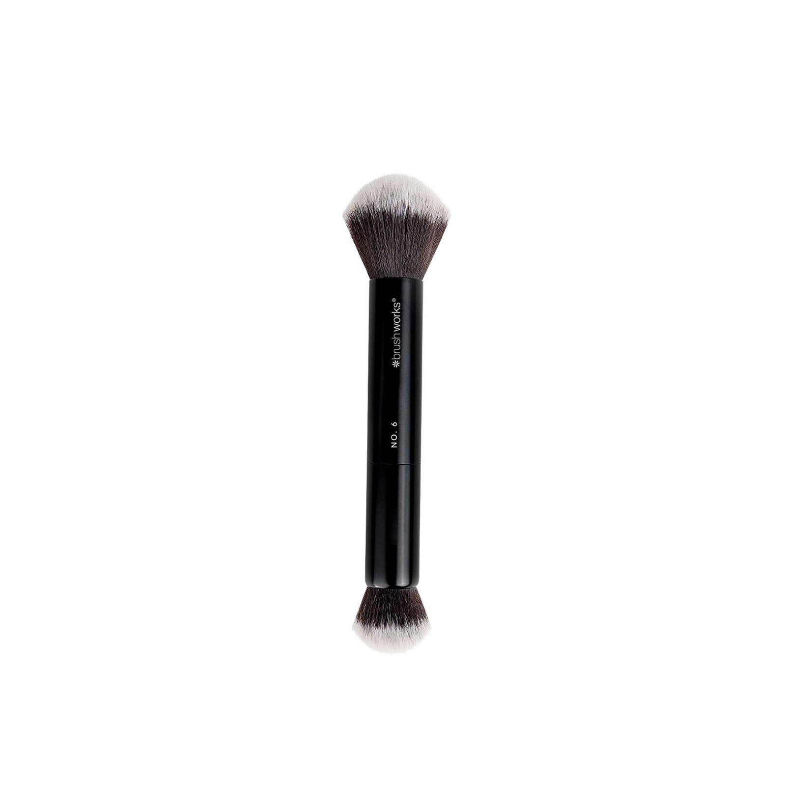 Brushworks Brocha de Doble Punta para Polvos y Difuminado N.º 6