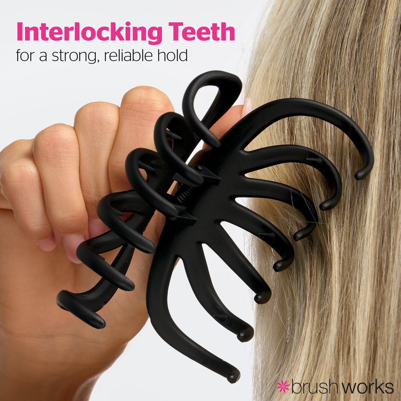 Brushworks Matte Octopus Claw Clips x2