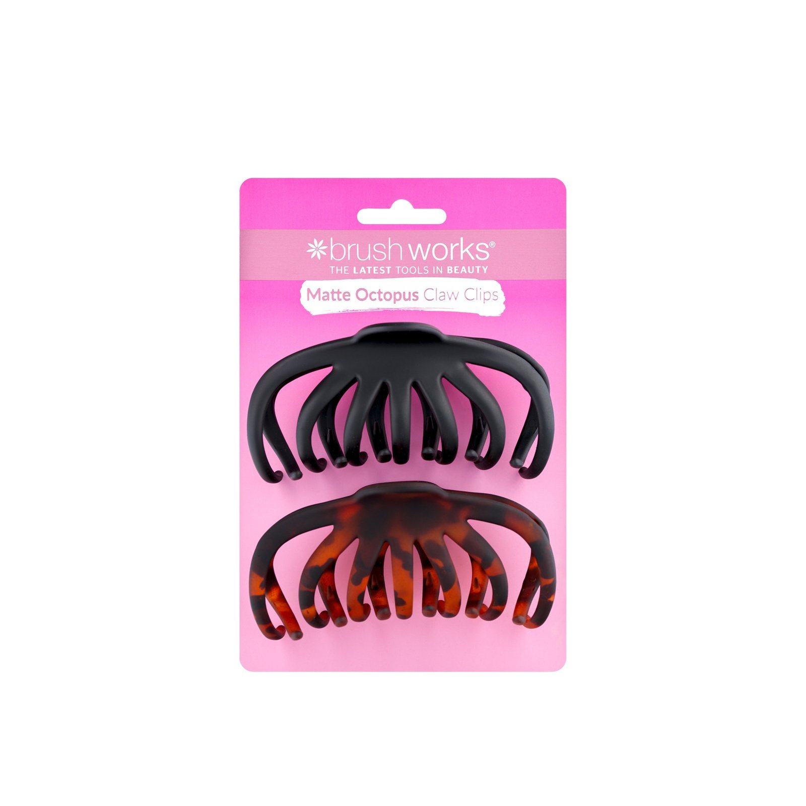 Brushworks Matte Octopus Claw Clips x2