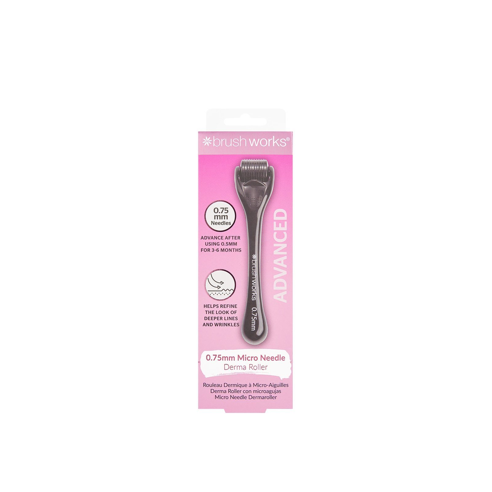 Brushworks Micro Needle Derma Roller 0.75mm
