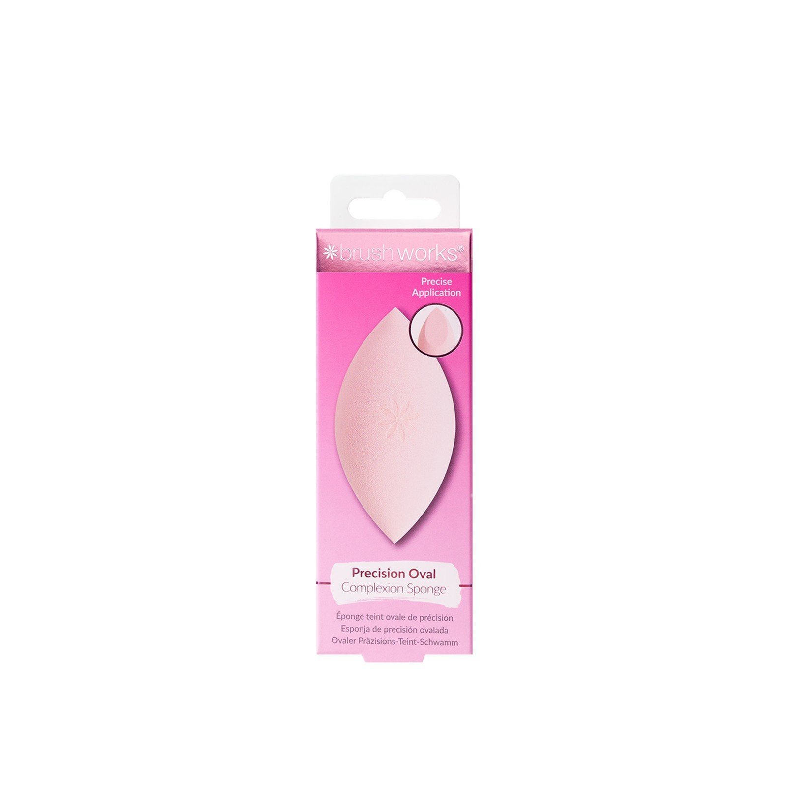 Brushworks Esponja de Maquillaje Ovalada de Precisión