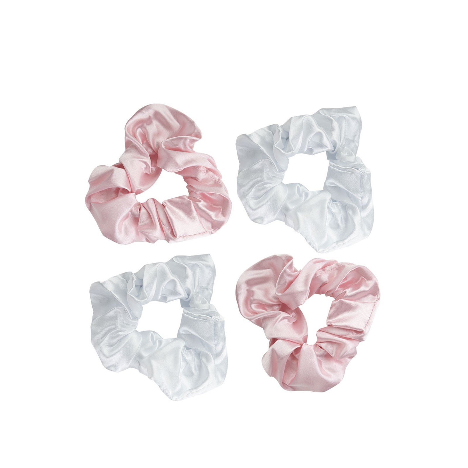 Brushworks Satin Scrunchies x4