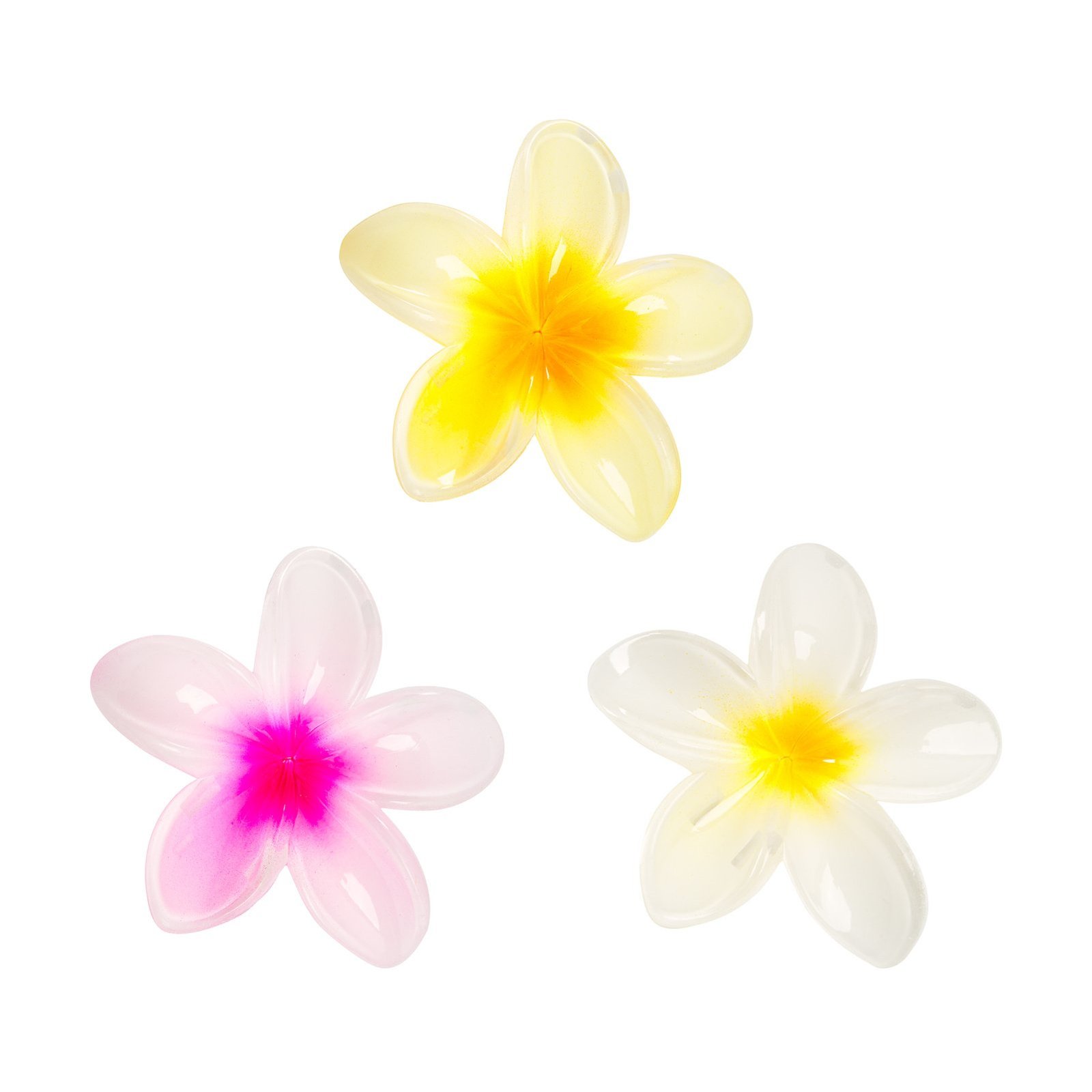 Brushworks Tropical Flower Claw Clips x3