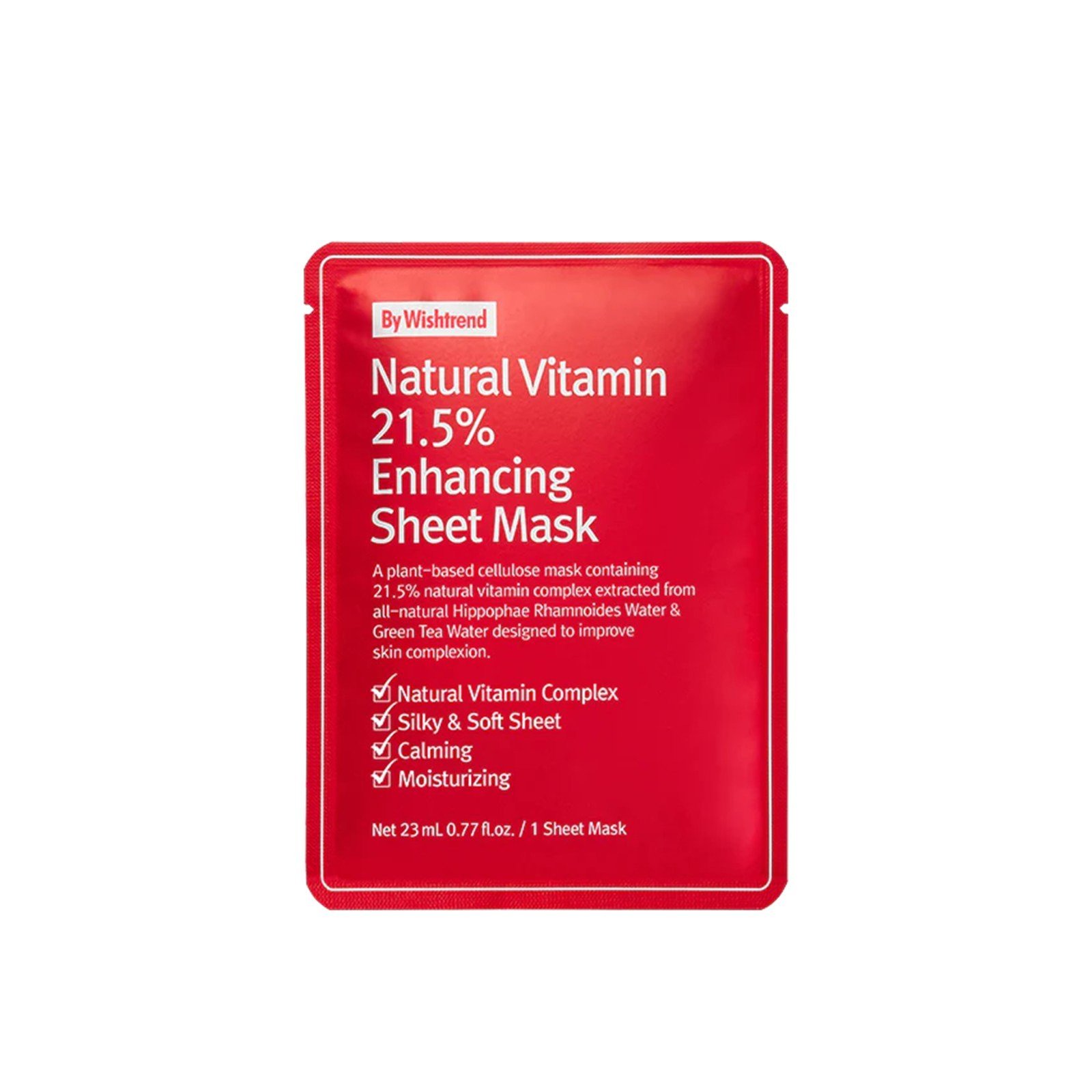 By Wishtrend Natural Vitamin 21.5% Enhancing Sheet Mask 23ml