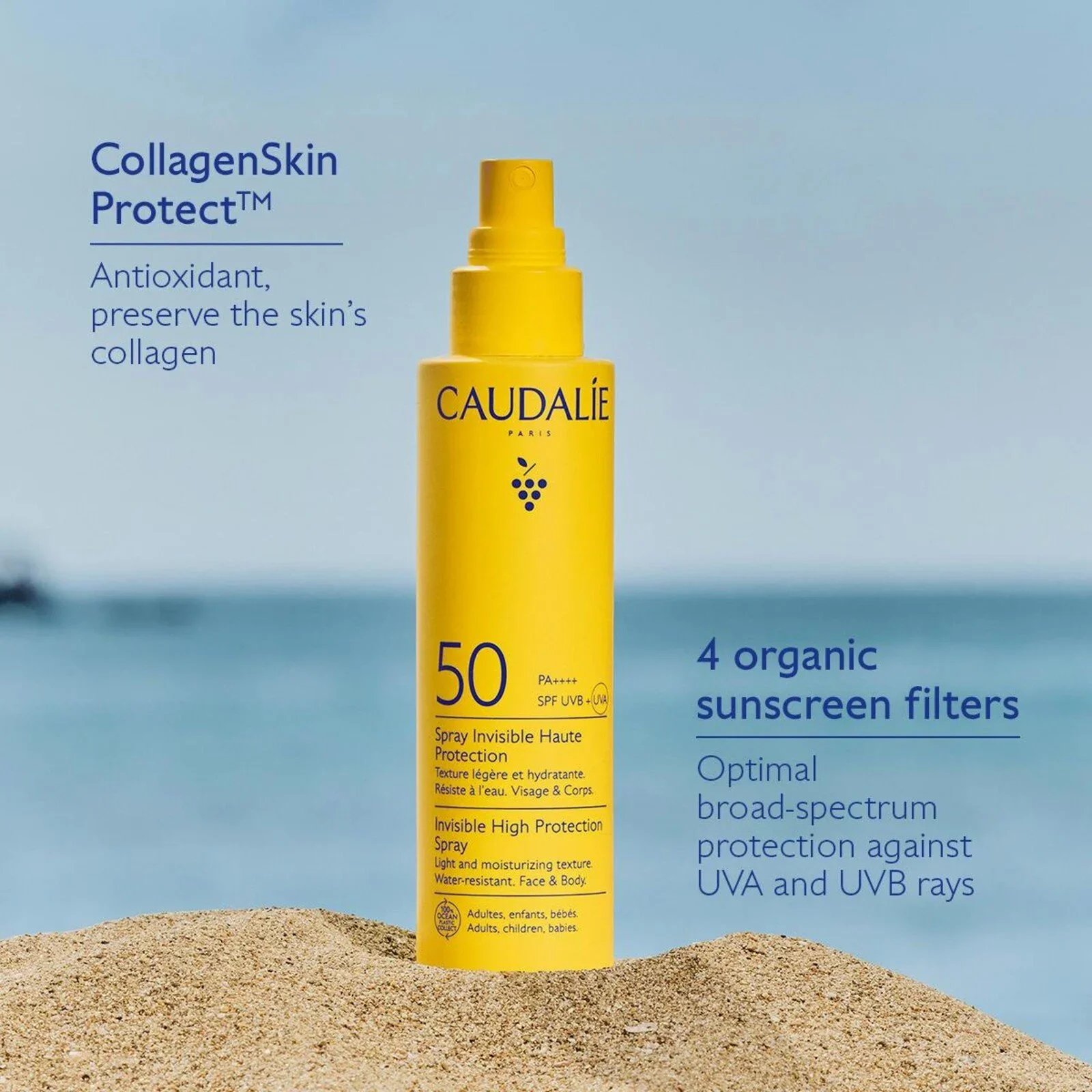 Caudalie Vinosun Protect Invisible High Protection Spray SPF50 150ml