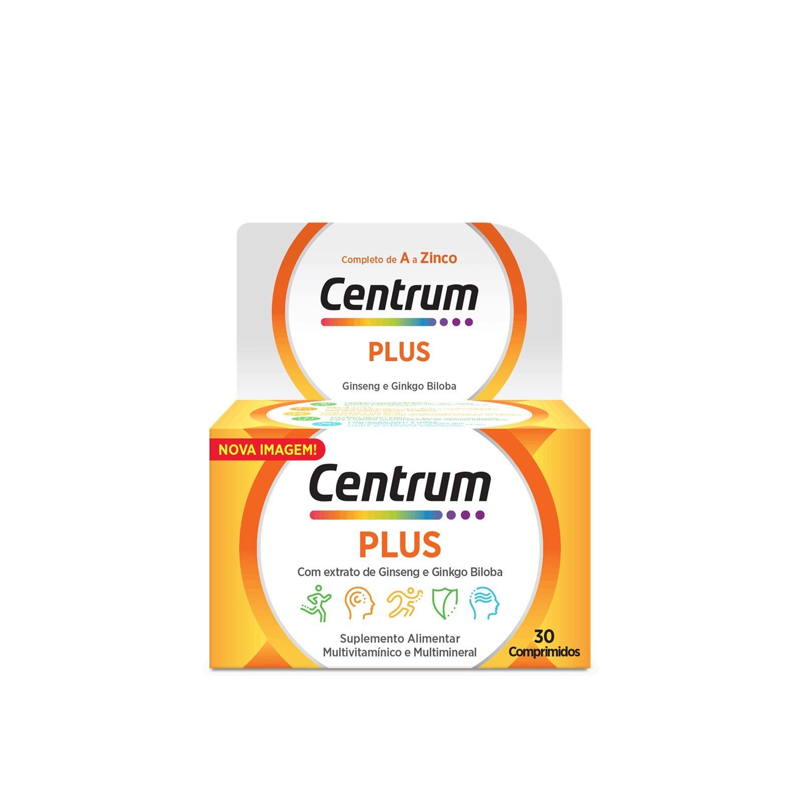 Centrum Plus Ginseng & Ginkgo Tablets x30