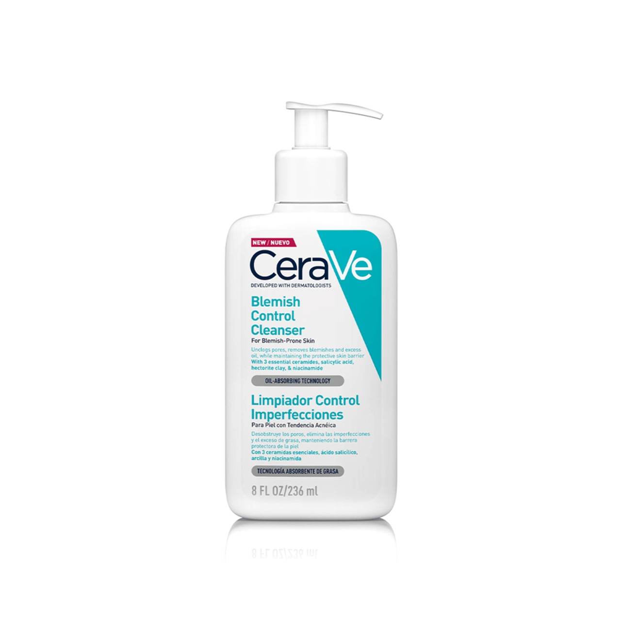 CeraVe Blemish Control Limpiador Ácido Salicílico 236ml