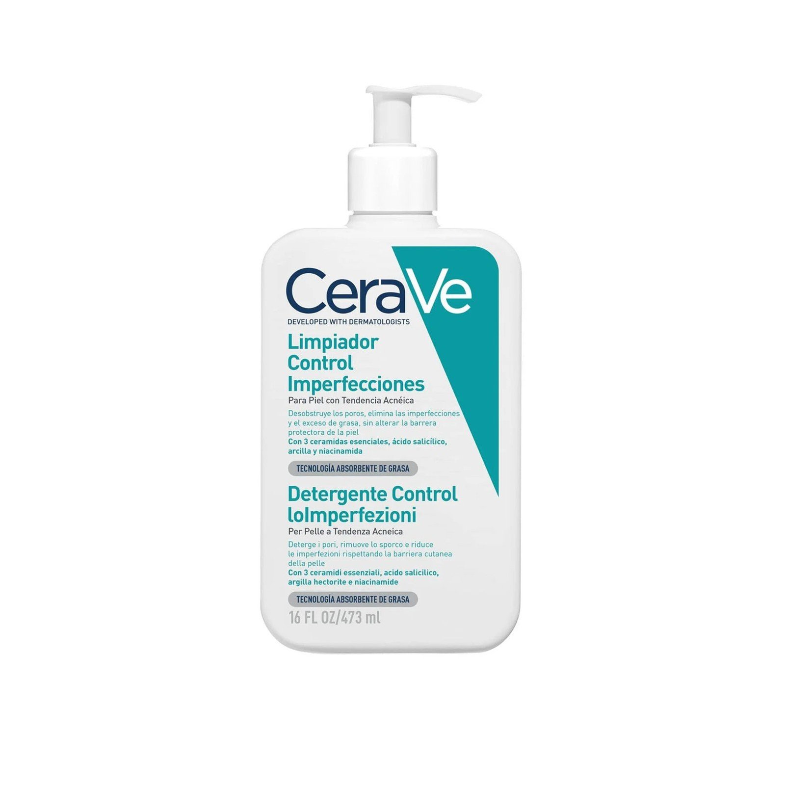 CeraVe Blemish Control Reinigingsgel Salicylzuur 473ml
