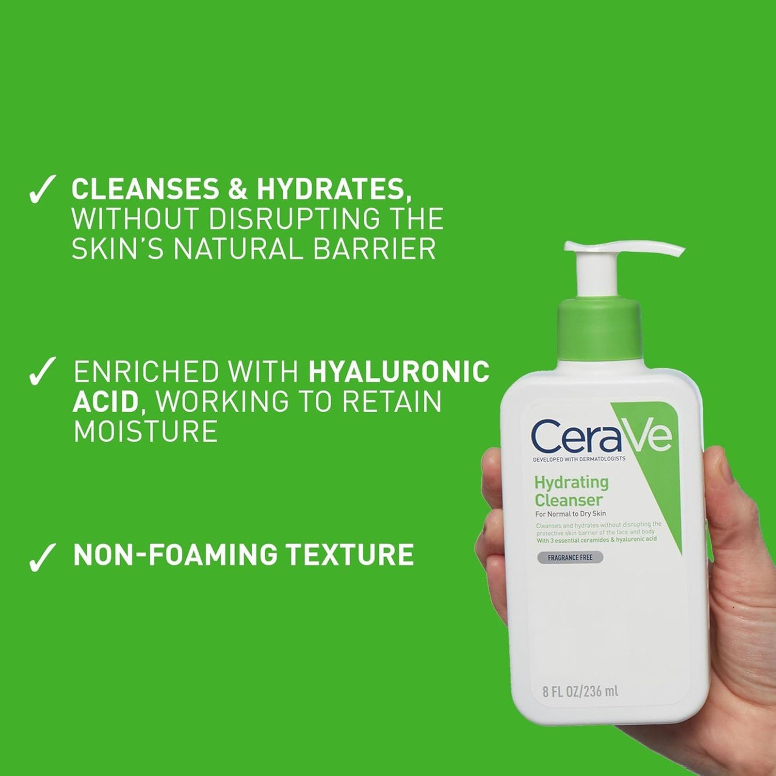 CeraVe Hydrating Cleanser Normal to Dry Skin 473ml (15.99floz)