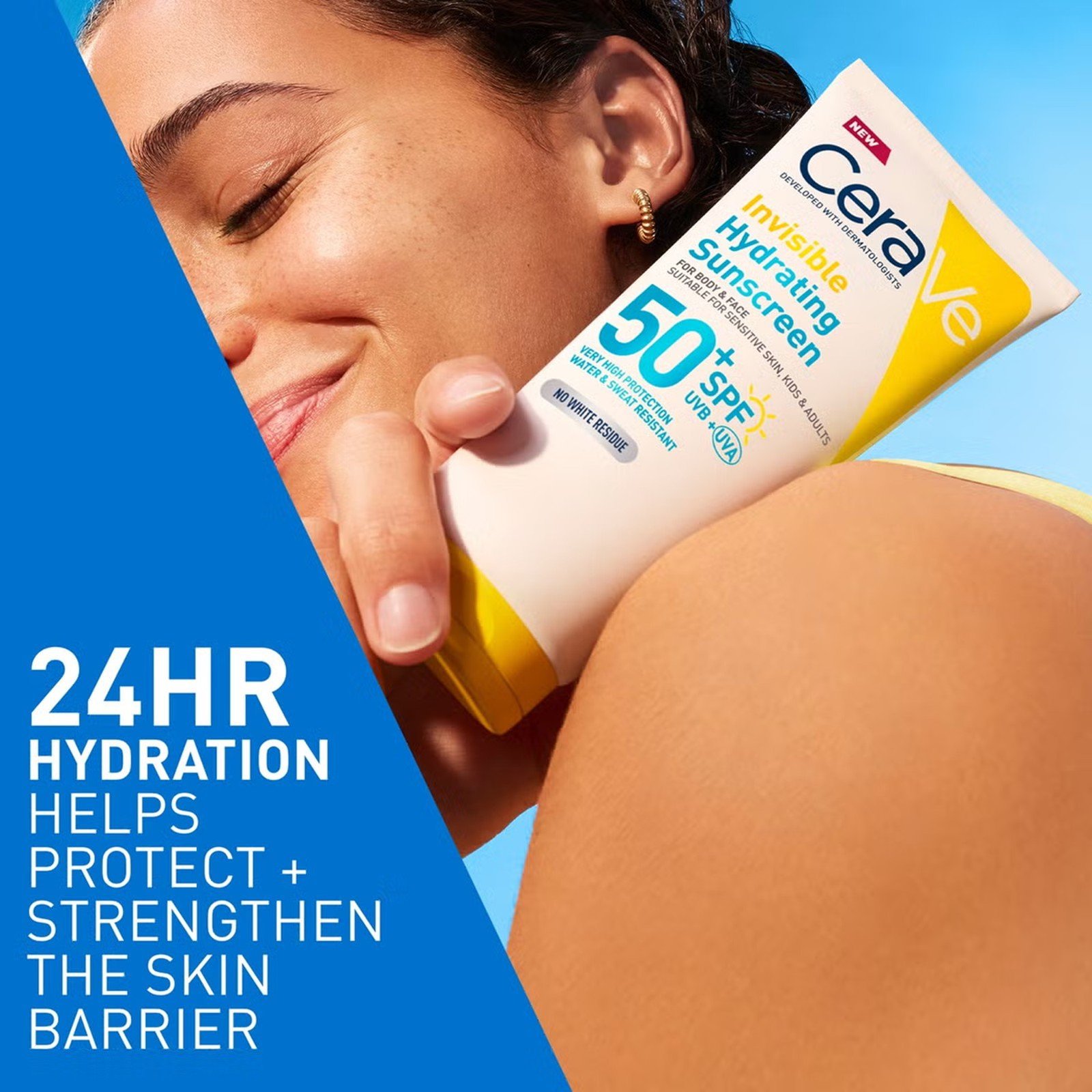 CeraVe Unsichtbare Feuchtigkeitsspendende Sonnencreme SPF50+ 75ml