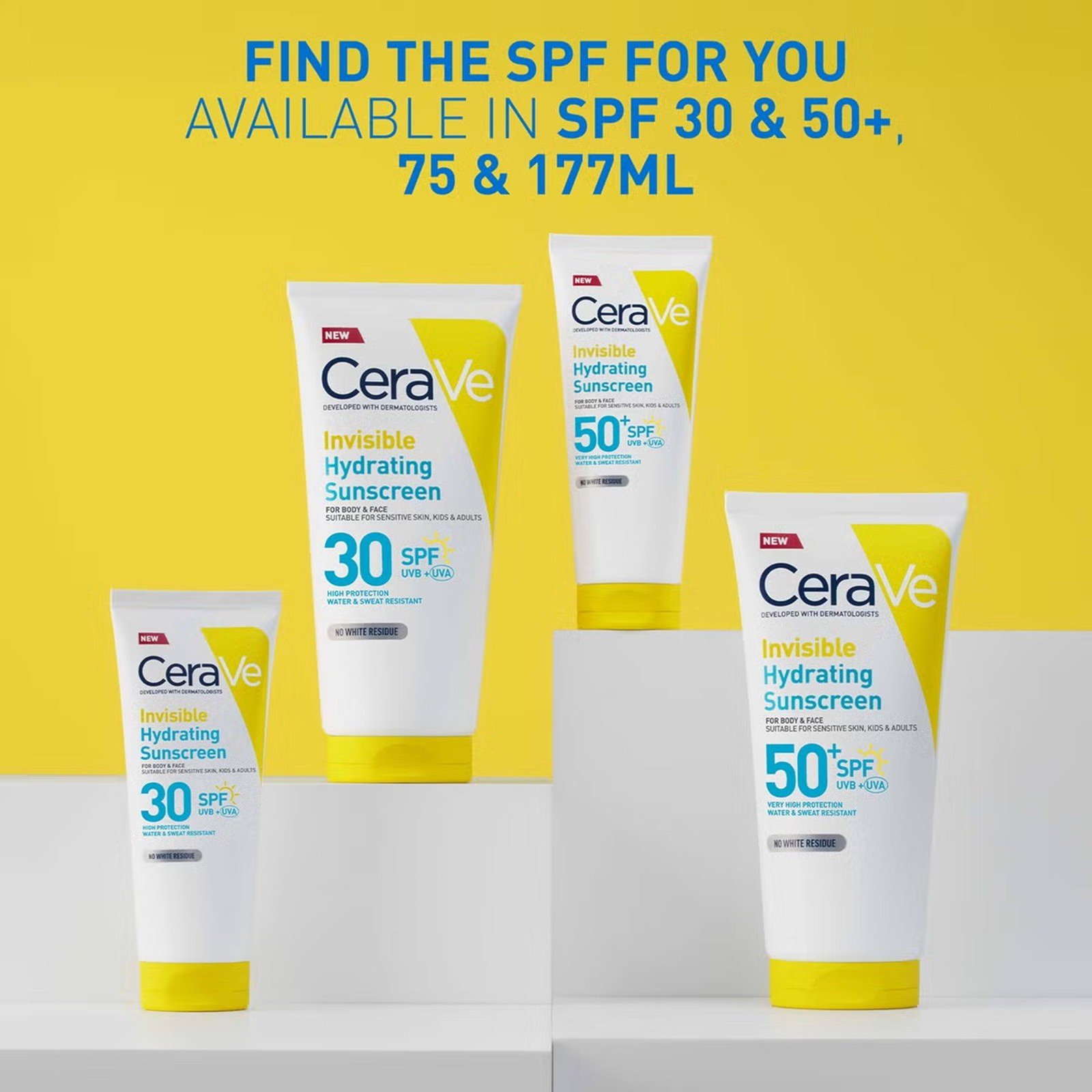 CeraVe Unsichtbare Feuchtigkeitsspendende Sonnencreme SPF50+ 75ml