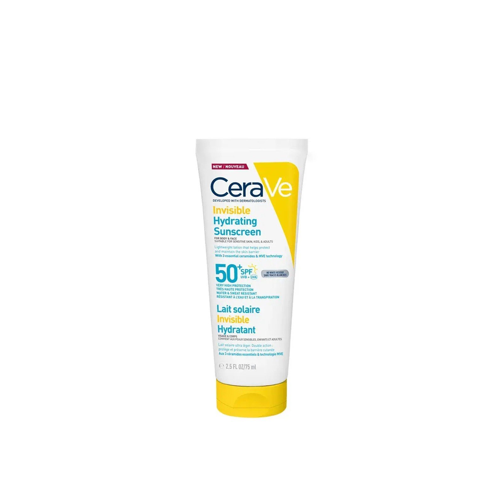 CeraVe Unsichtbare Feuchtigkeitsspendende Sonnencreme SPF50+ 75ml