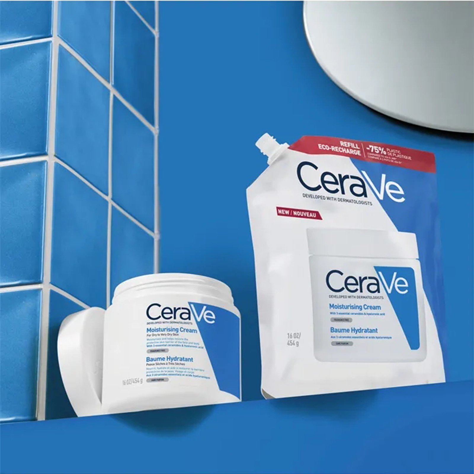 CeraVe Moisturizing Cream Dry to Very Dry Skin Eco-Refill 454g