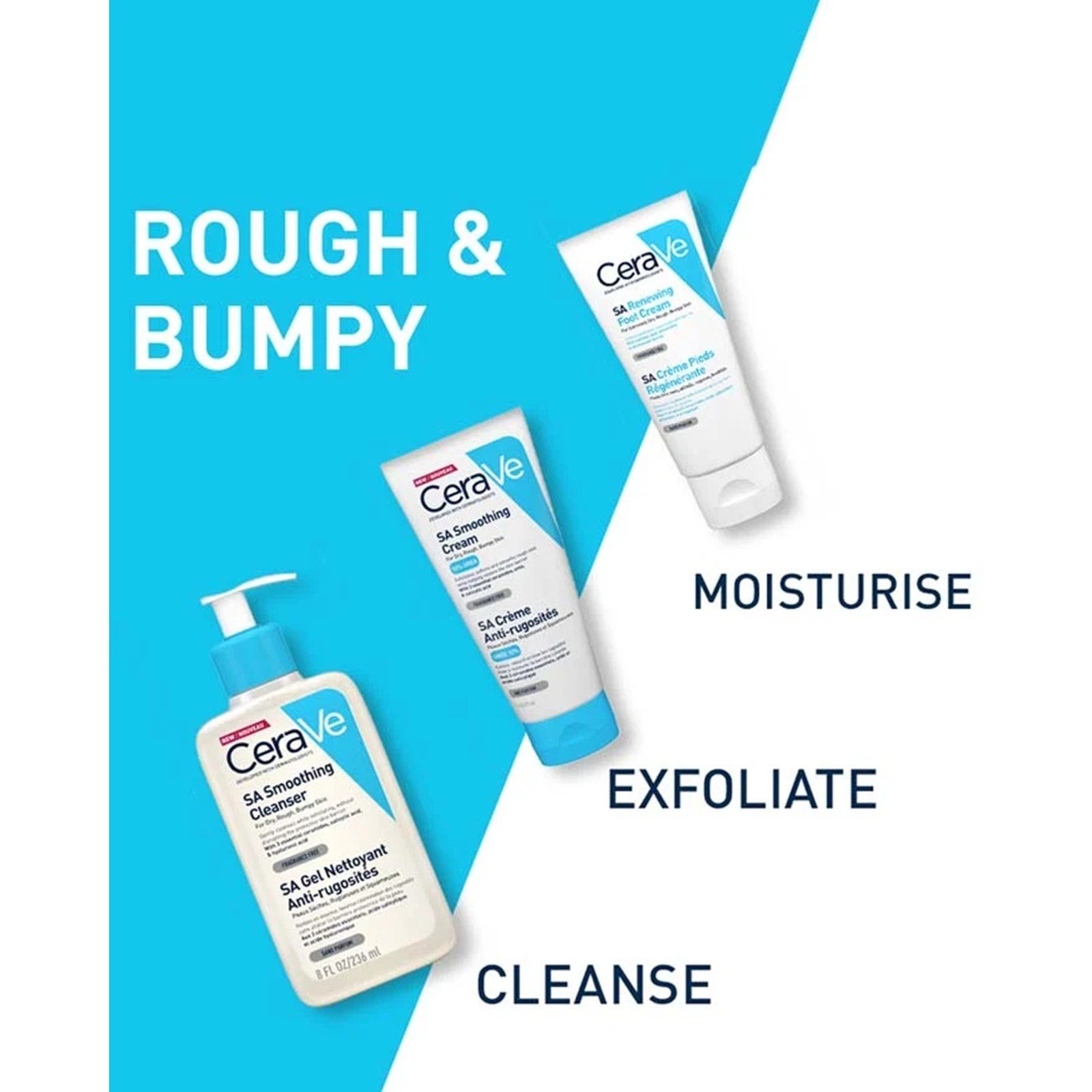 CeraVe Renewing SA Foot Cream Very Dry Cracked Skin 88ml