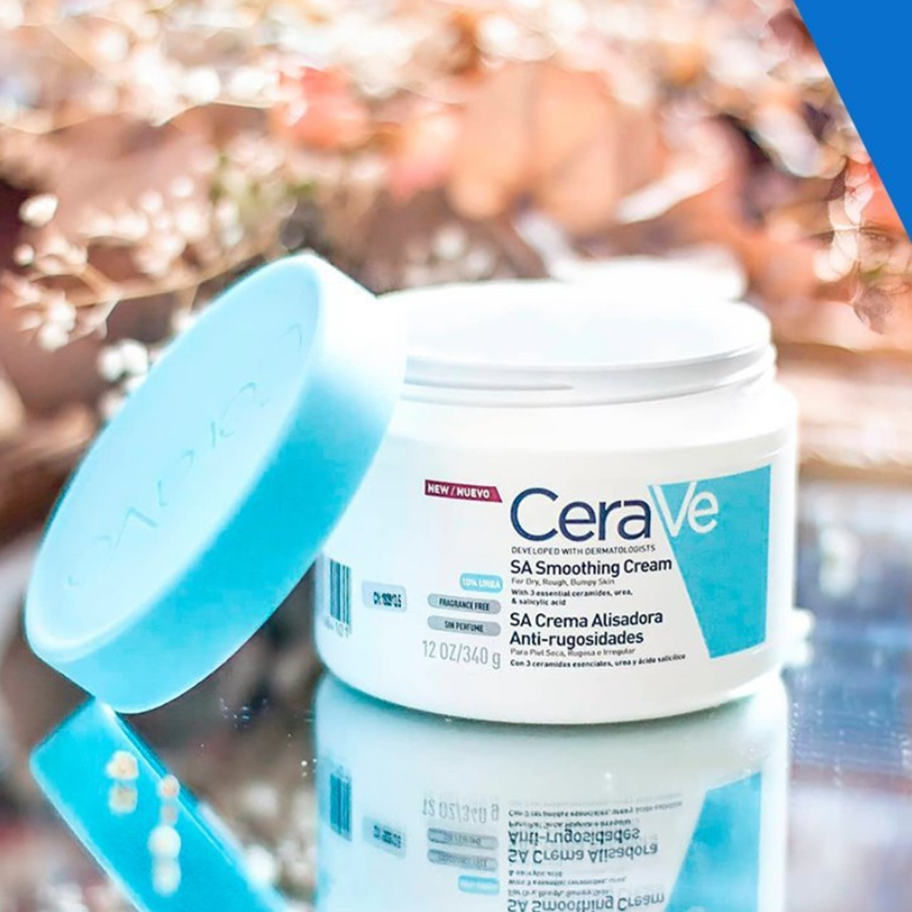 CeraVe SA Crema Suavizante para Piel Seca, Rugosa y con Imperfecciones 10% Urea 340g