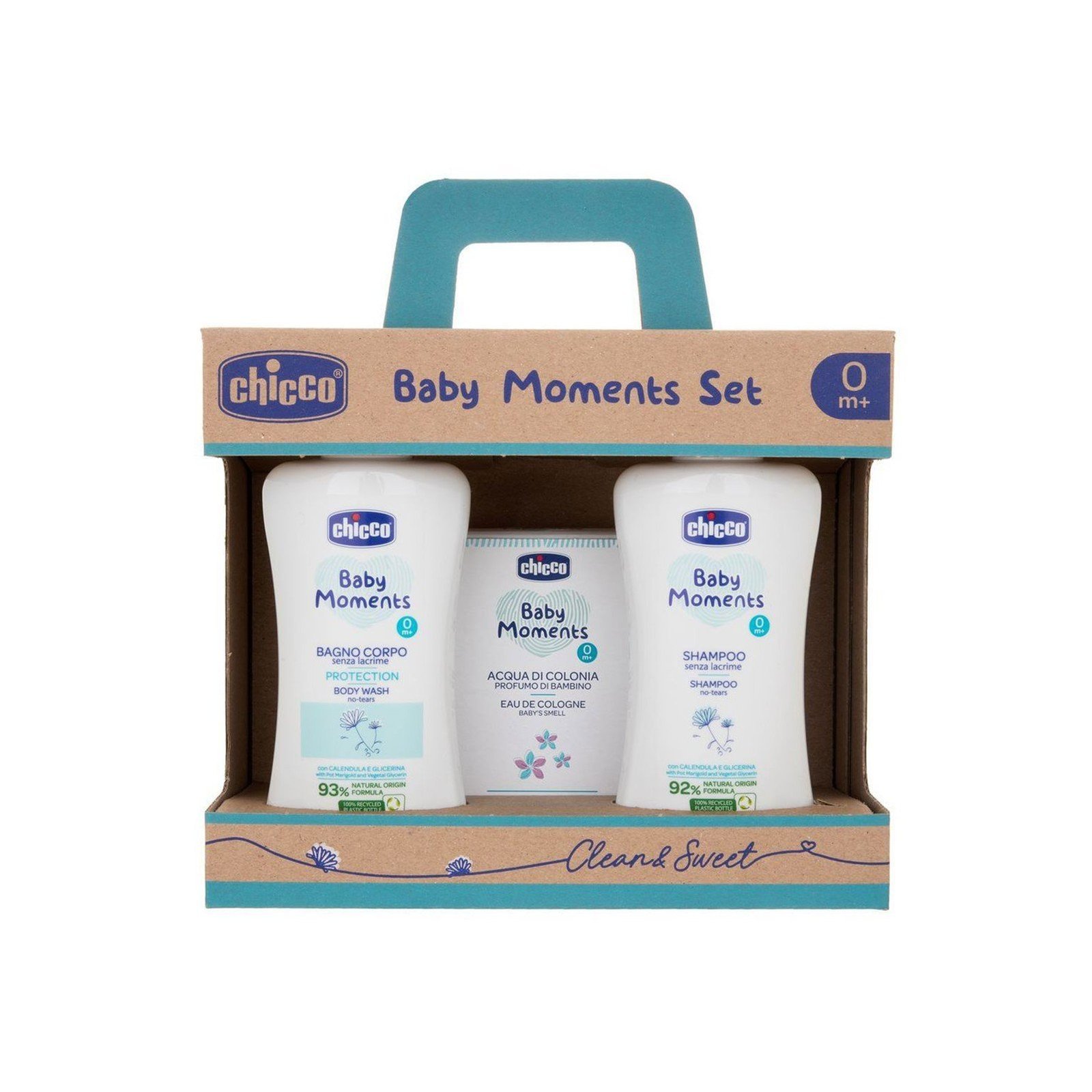 Chicco Baby Moments مجموعة Clean & Sweet