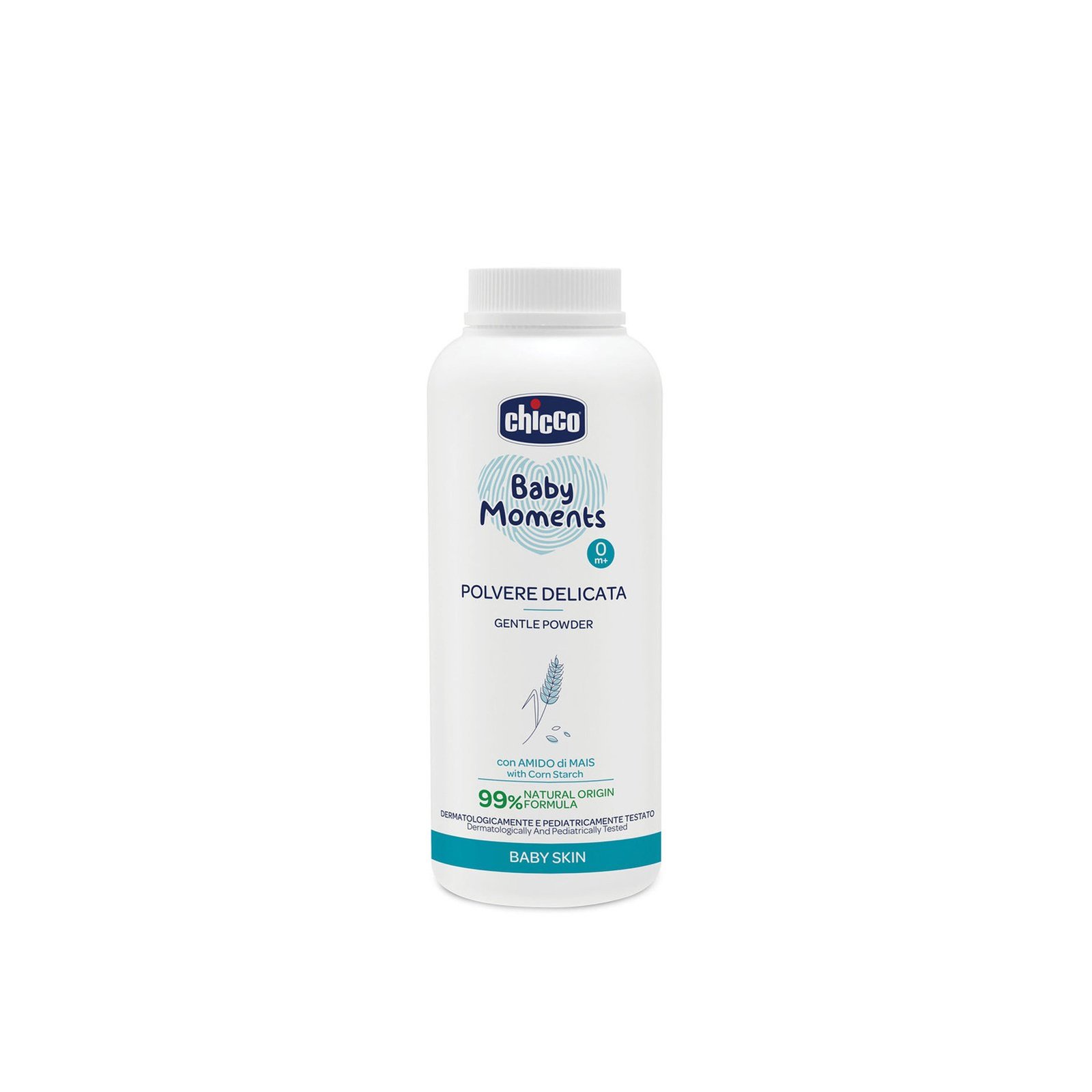 Chicco Baby Moments بودرة تلك لطيفة للأطفال 0m+ 130g