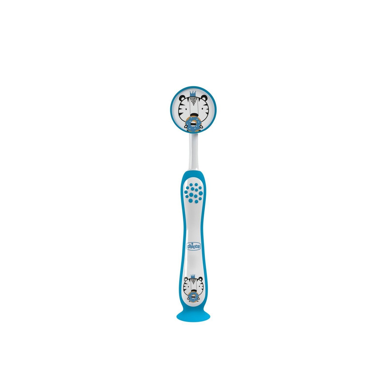 Chicco فرشاة أسنان الأطفال للأسنان اللبنية 3-6 سنوات Blue Tiger ×1