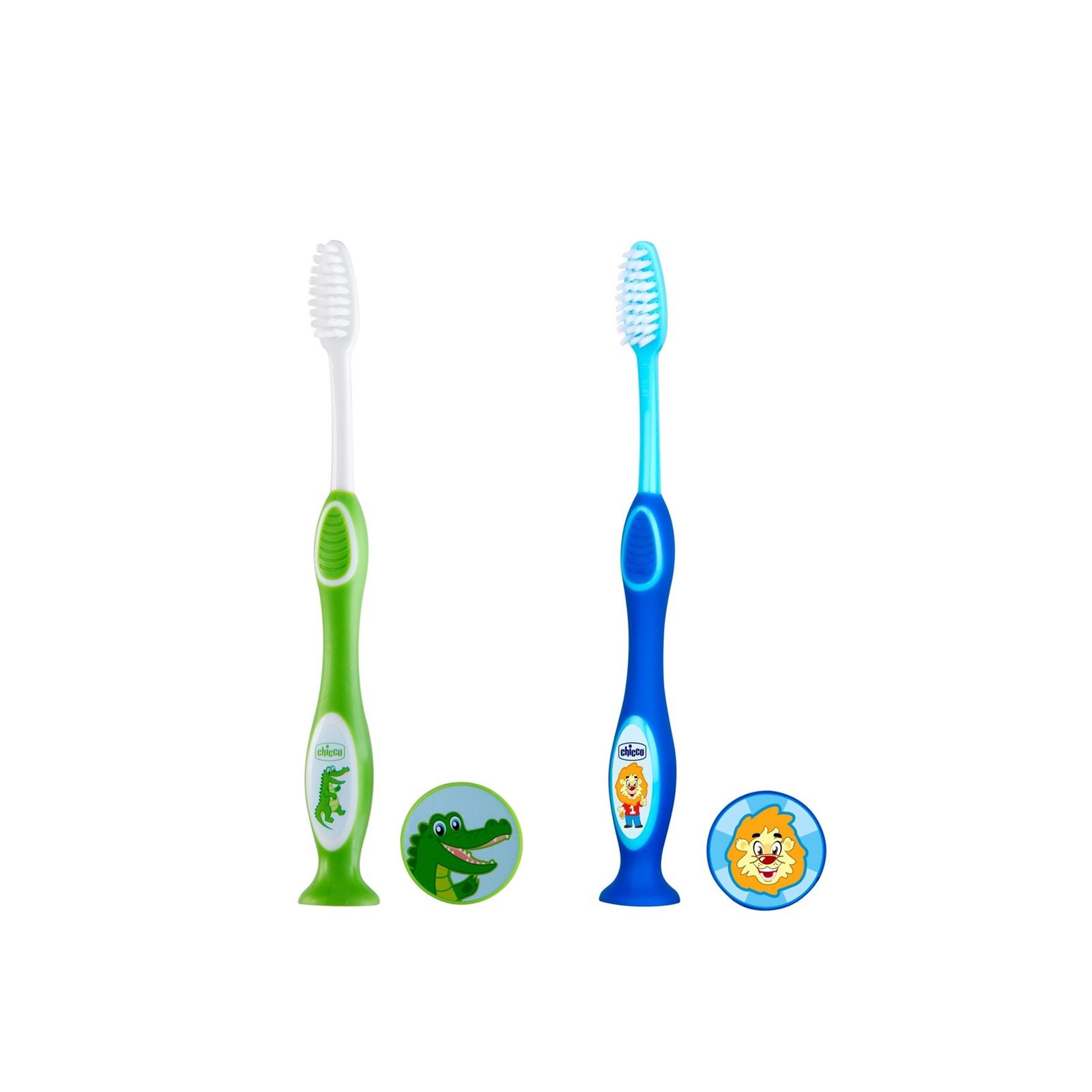 Chicco Milk Teeth Toothbrush 3-6 Years Green/Blue x1