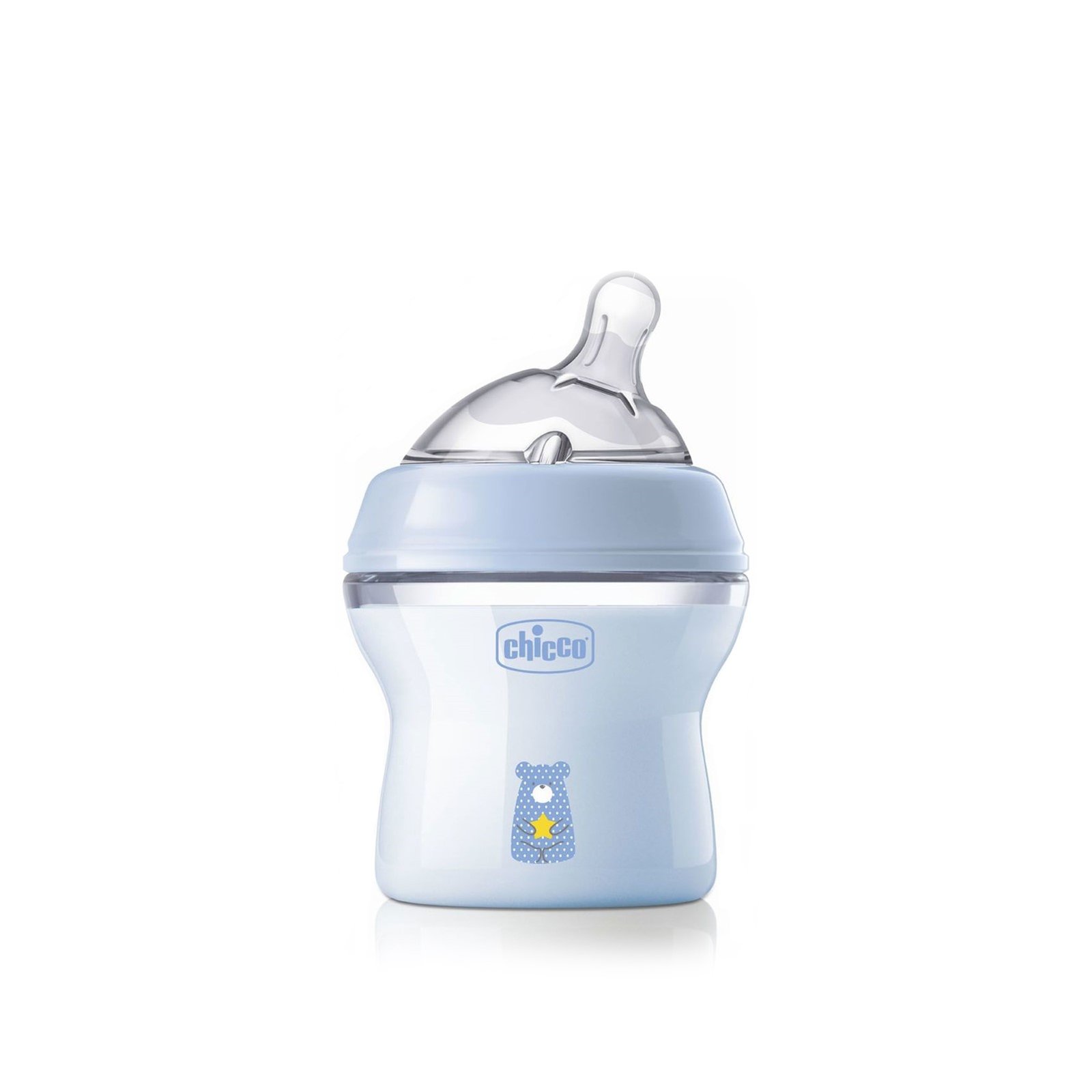 Chicco Natural Feeling Slow Flow BPA-Free Plastic Bottle 0m+ Blue 150ml