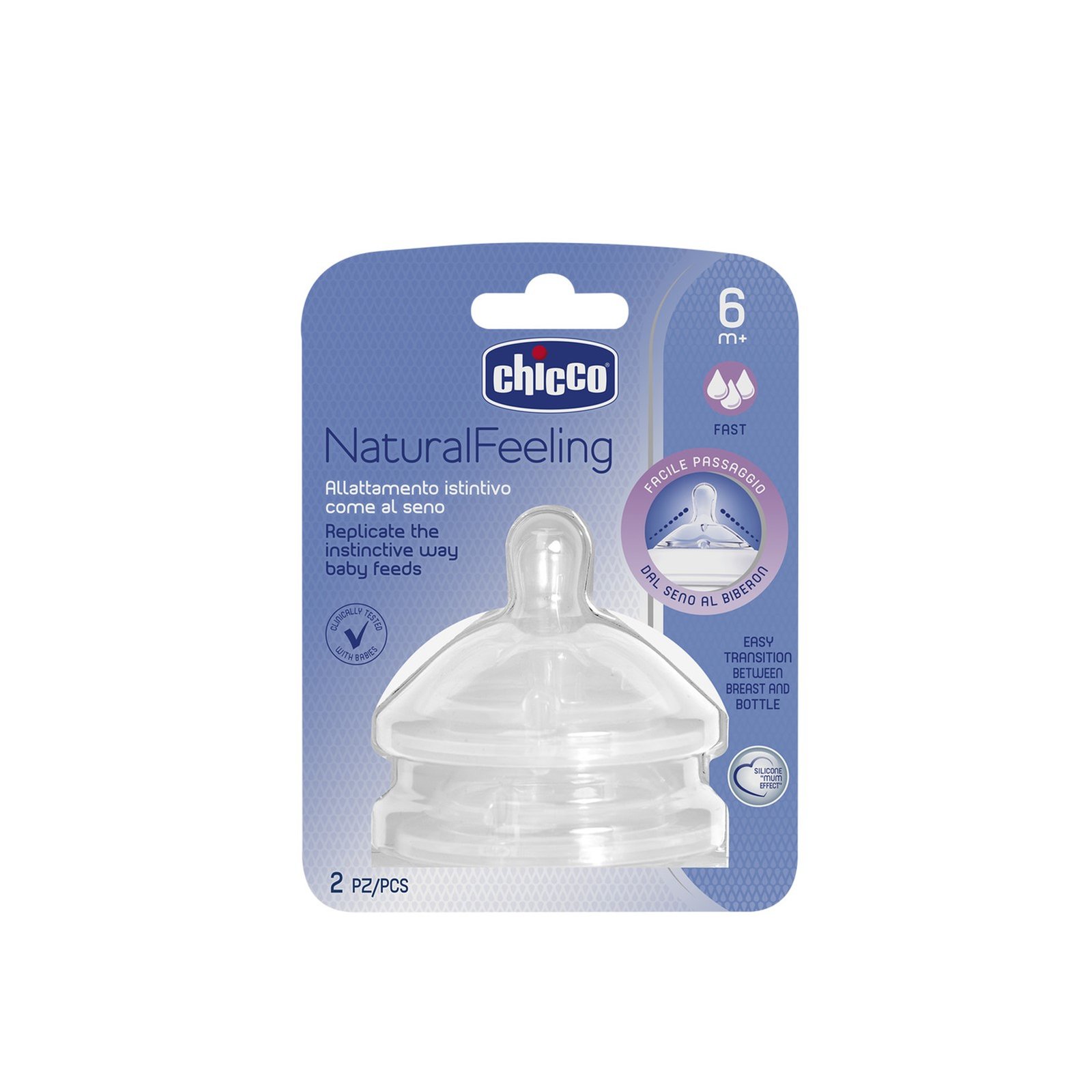 Chicco Natural Feeling Silikonnapp
