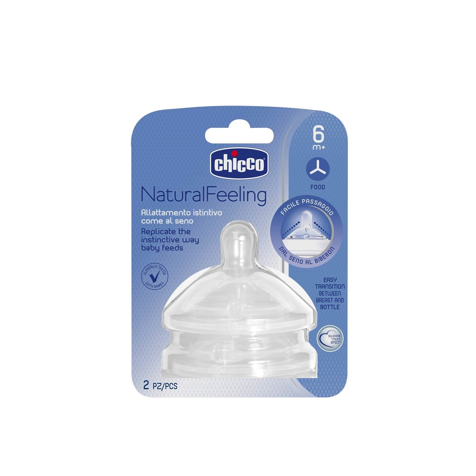 Chicco Natural Feeling Silikonnapp
