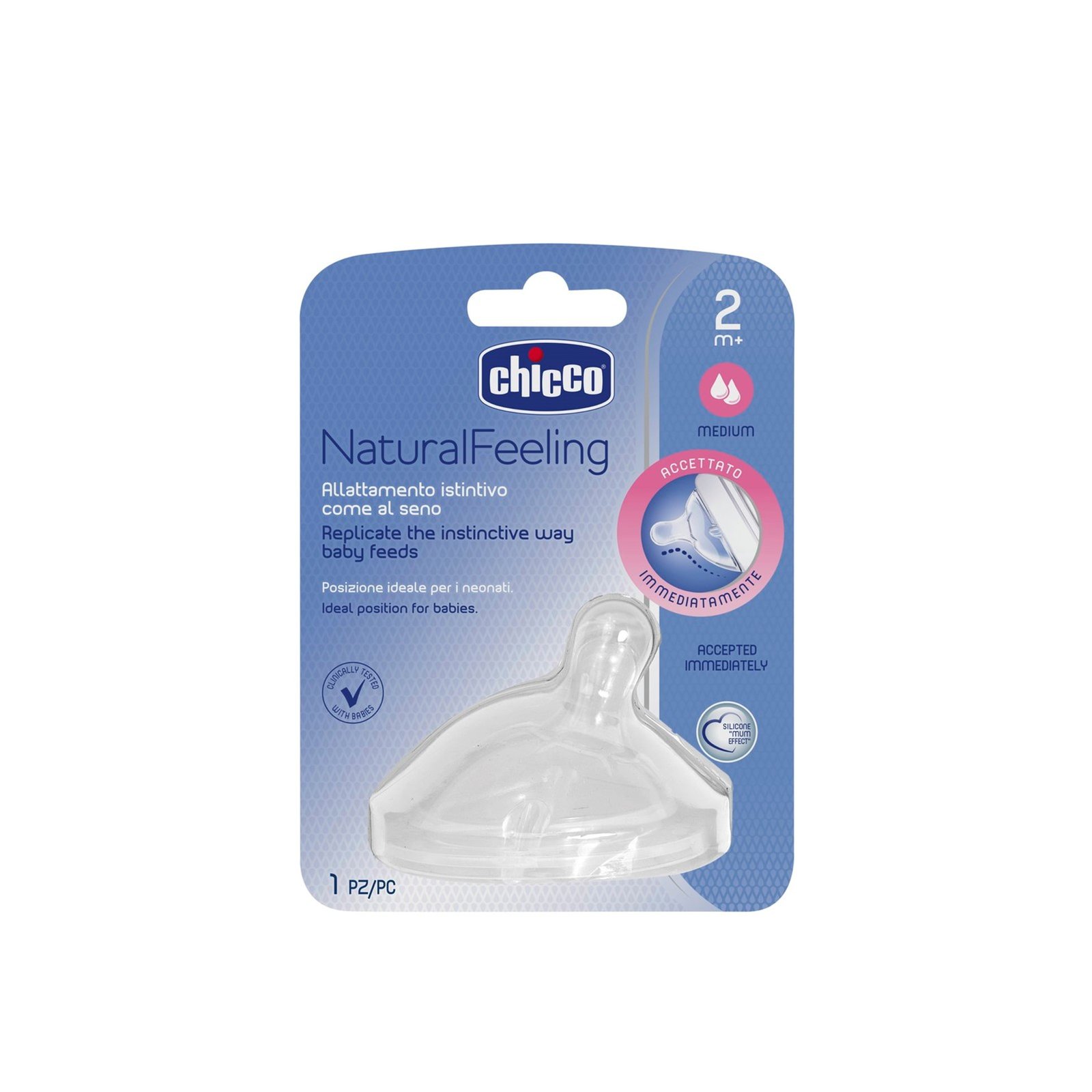 Chicco Natural Feeling Silikonnapp