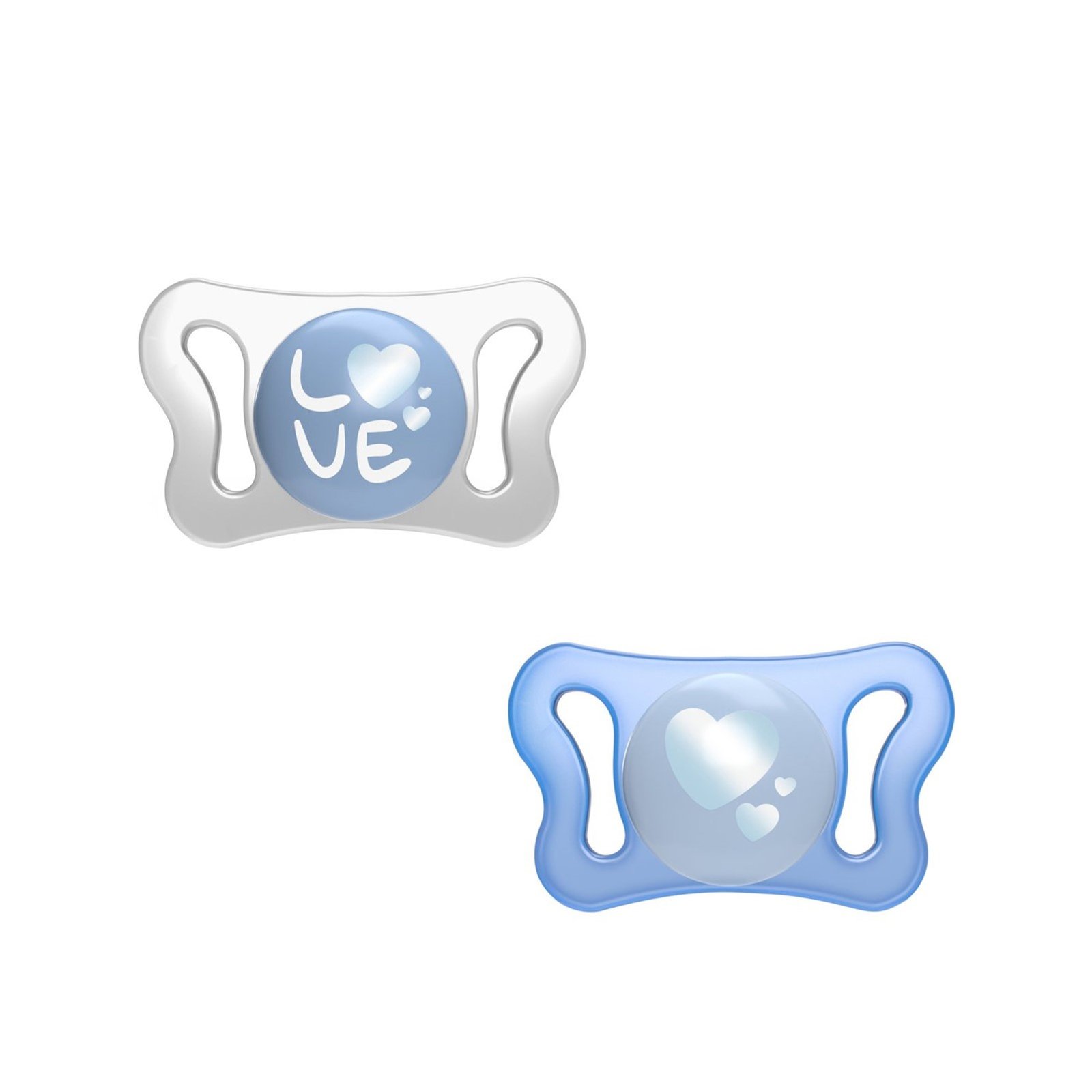 Chicco Physio Micrò Pacifier 0-2m Blue x2