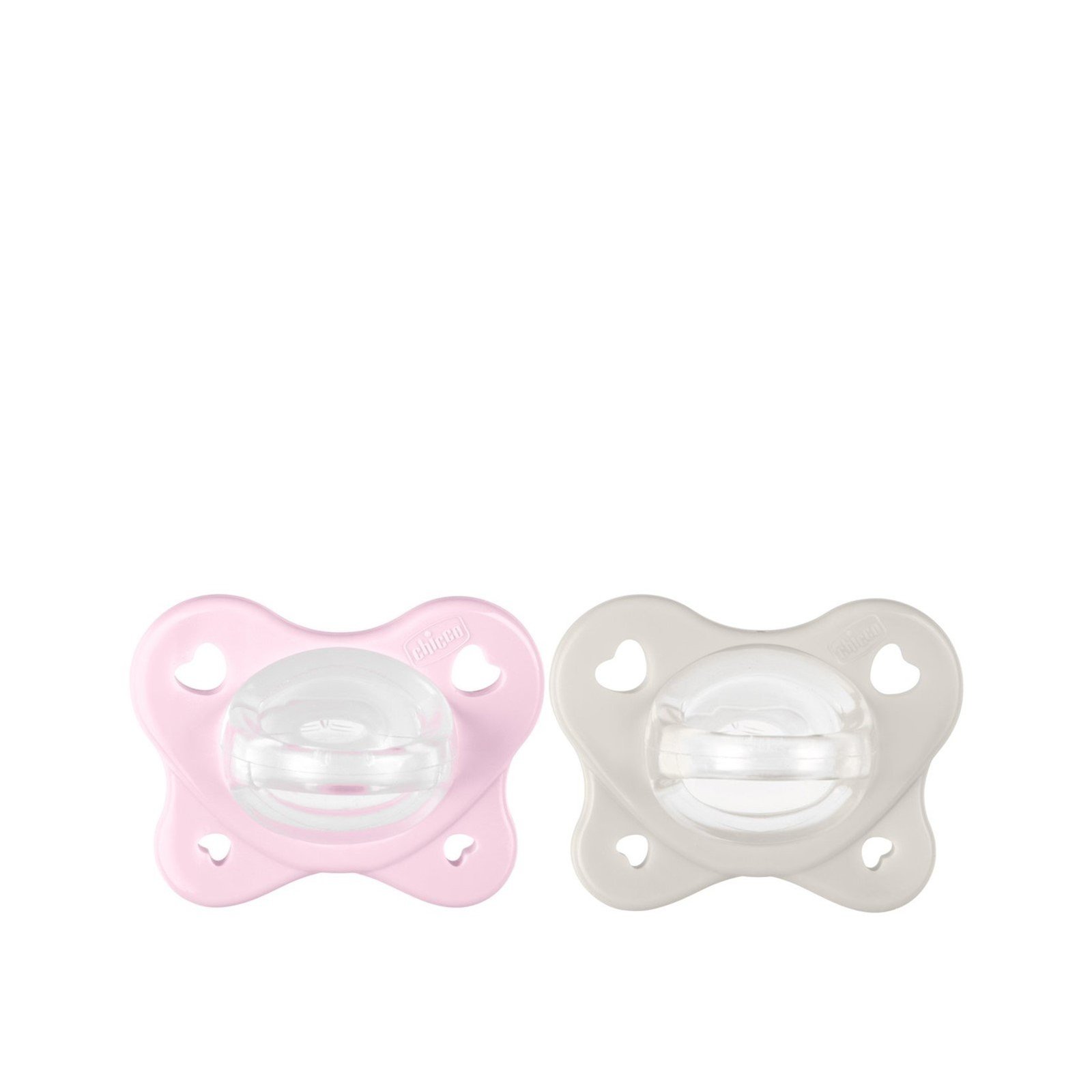 Chicco PhysioForma Dual Soft Pacifier 2-6m Pink/Grey x2