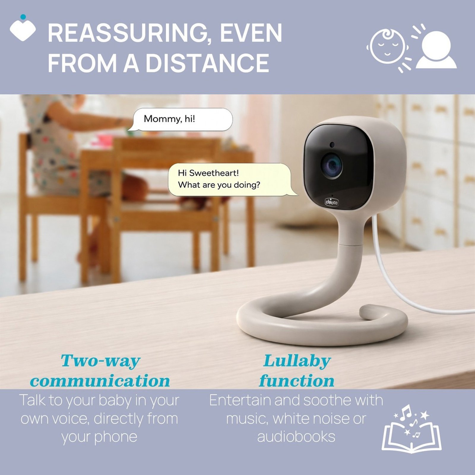 Chicco Wi-Fi Camera Smart AI Intercom