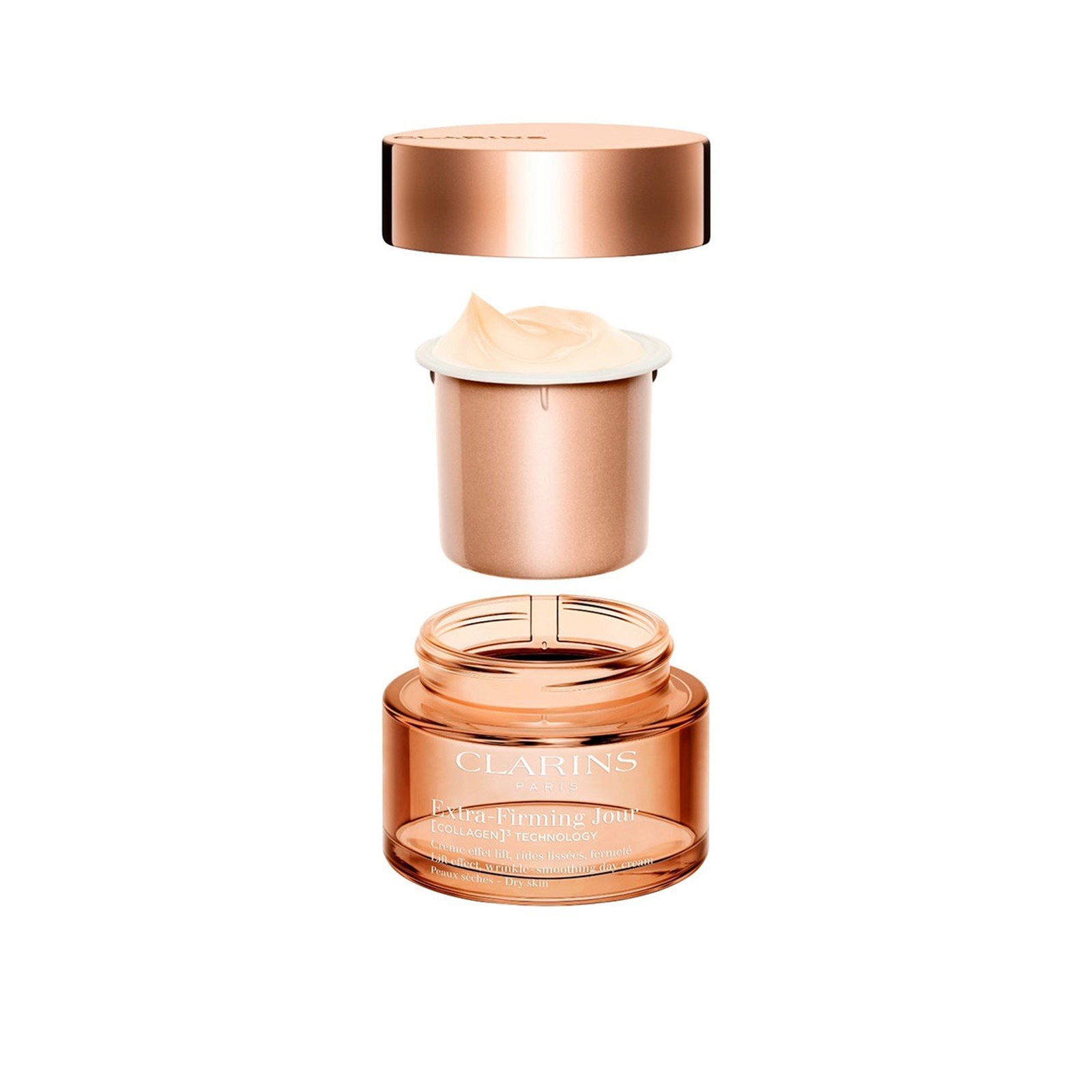 Clarins Extra-Firming كريم نهاري للبشرة الجافة عبوة إعادة تعبئة 50ml